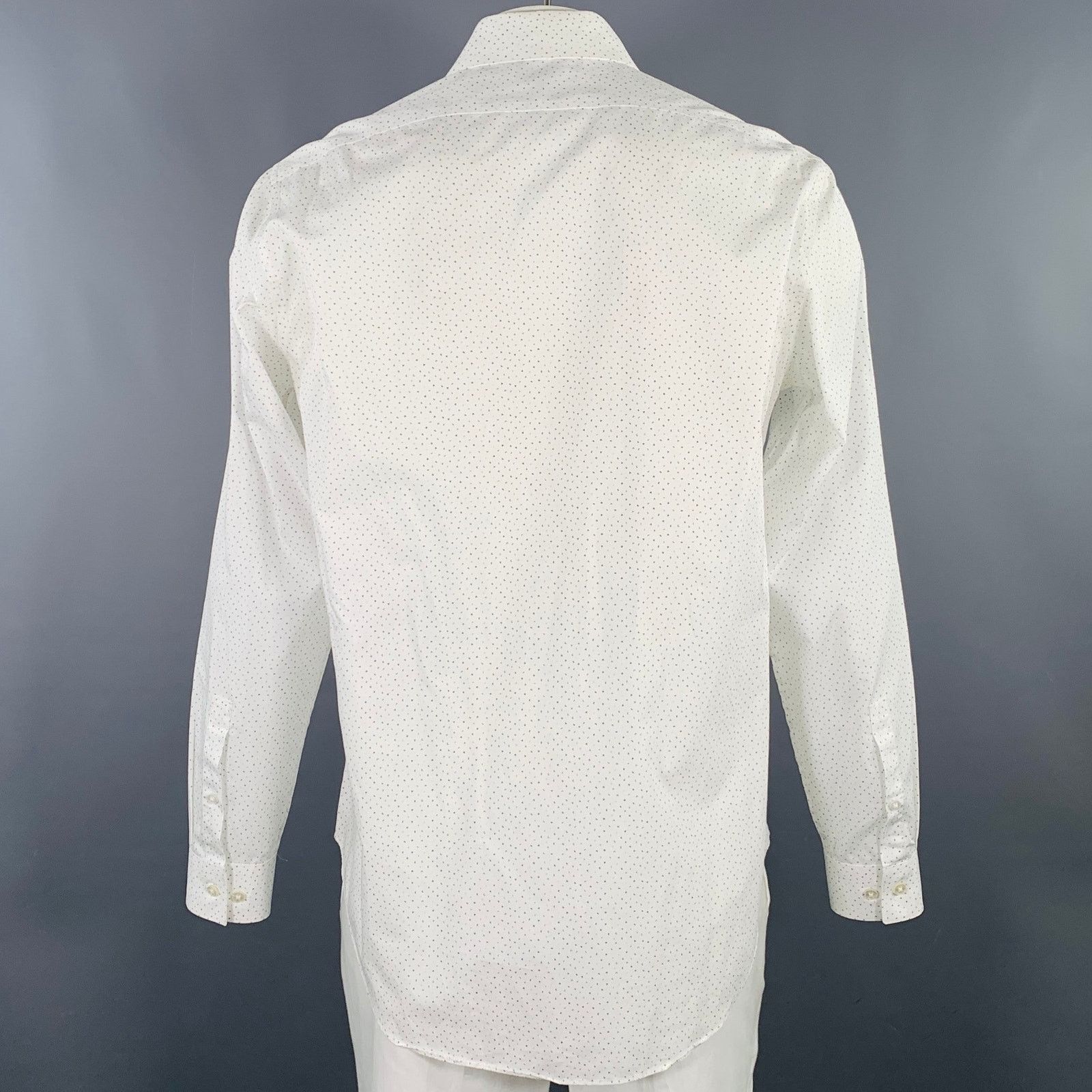 Calvin Klein Size L White Blue Letters Cotton Long Sleeve Shirt Size US L / EU 52-54 / 3 - 4 Thumbnail
