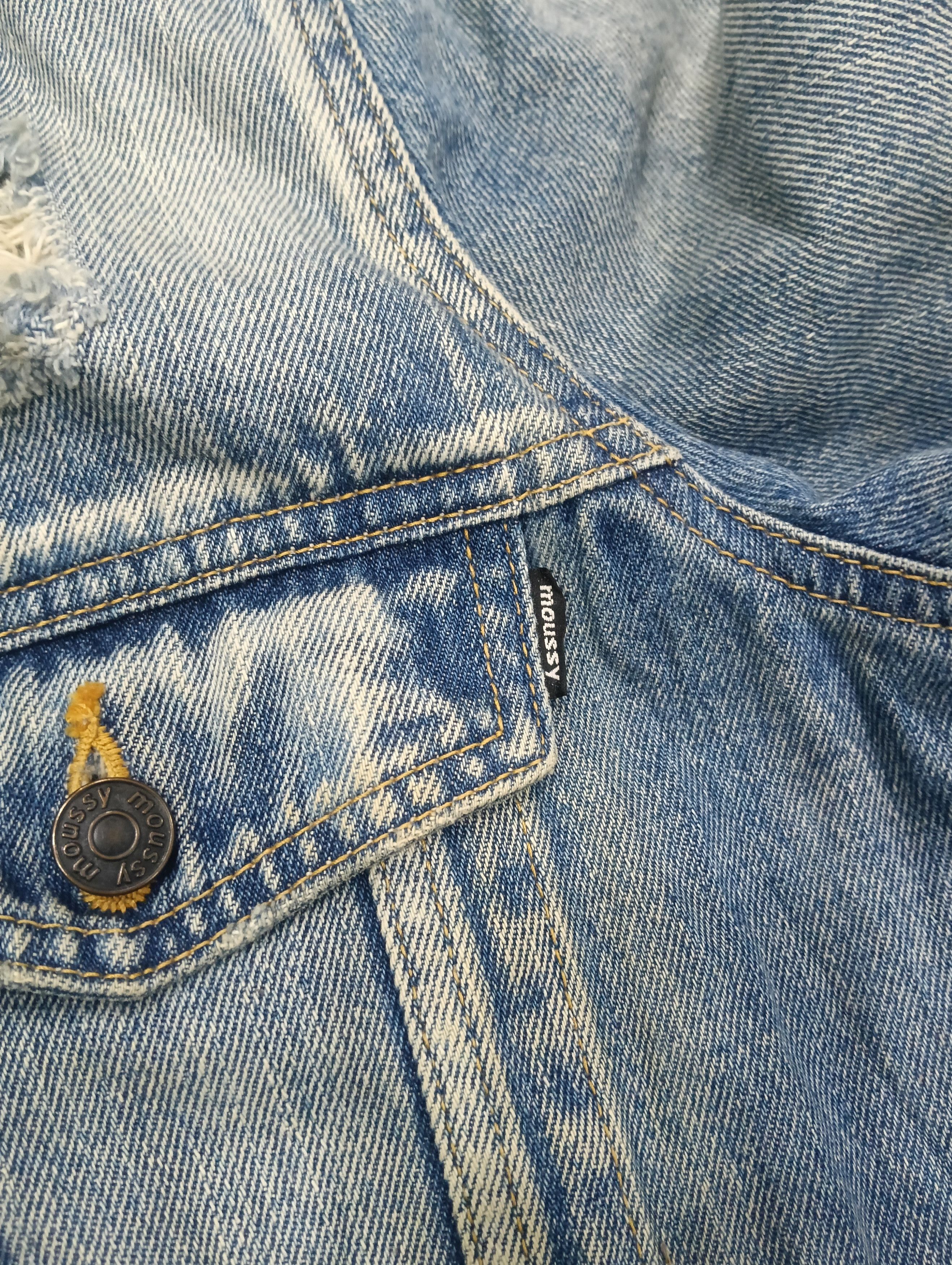MOUSSY × Vintage Vintage Moussy Distressed Style Jacket Size L / US 10 / IT 46 - 6 Thumbnail