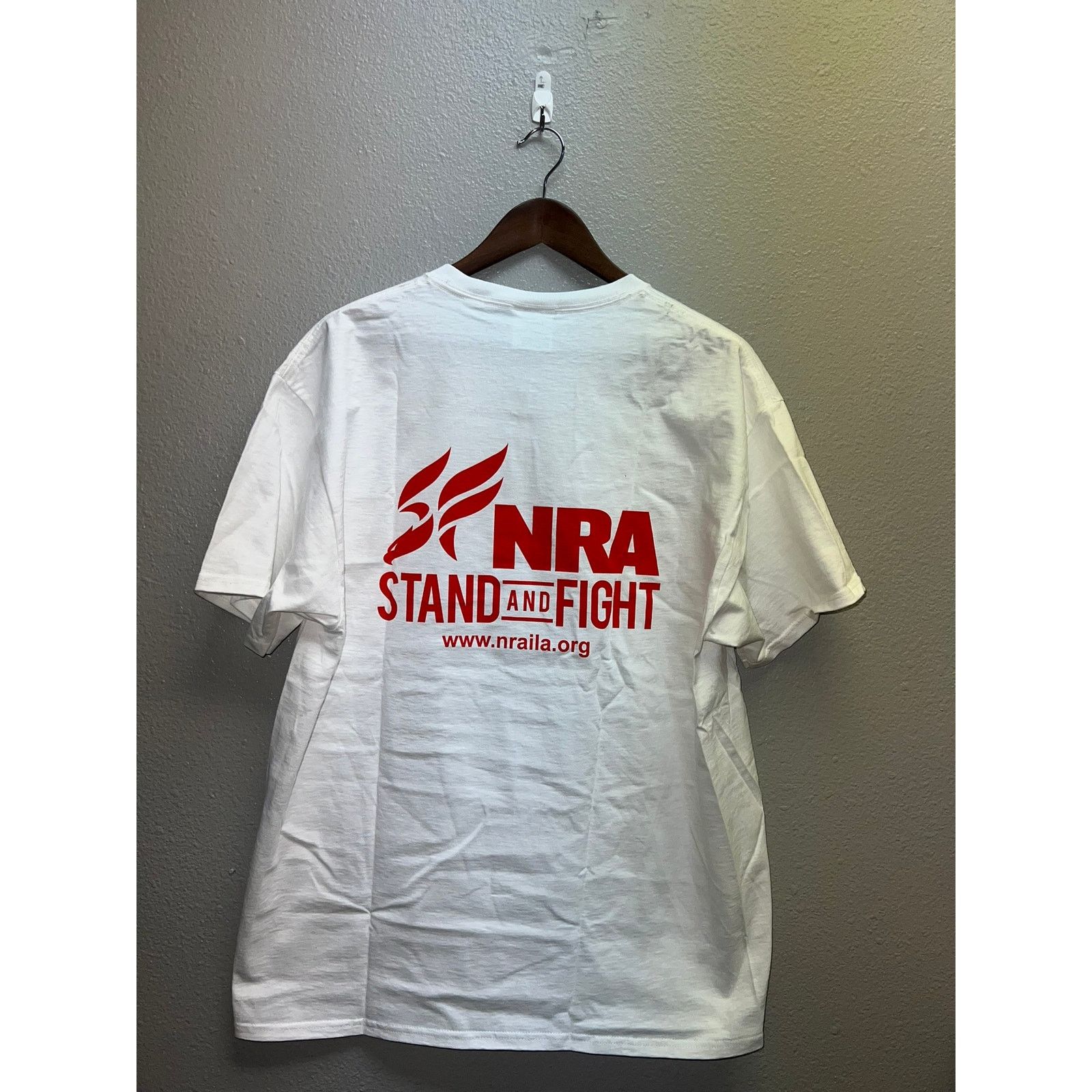 Port & Company NRA Shirt Stand & Fight NRAILA National Rifle White Tee XL Size US XL / EU 56 / 4 - 5 Thumbnail