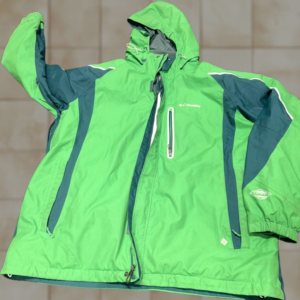 Vintage VINTAGE Mens Excellent Condition Columbia Interchange Hooded Winter Jacket XXL Blu Green Size US XXL / EU 58 / 5 - 1 Thumbnail