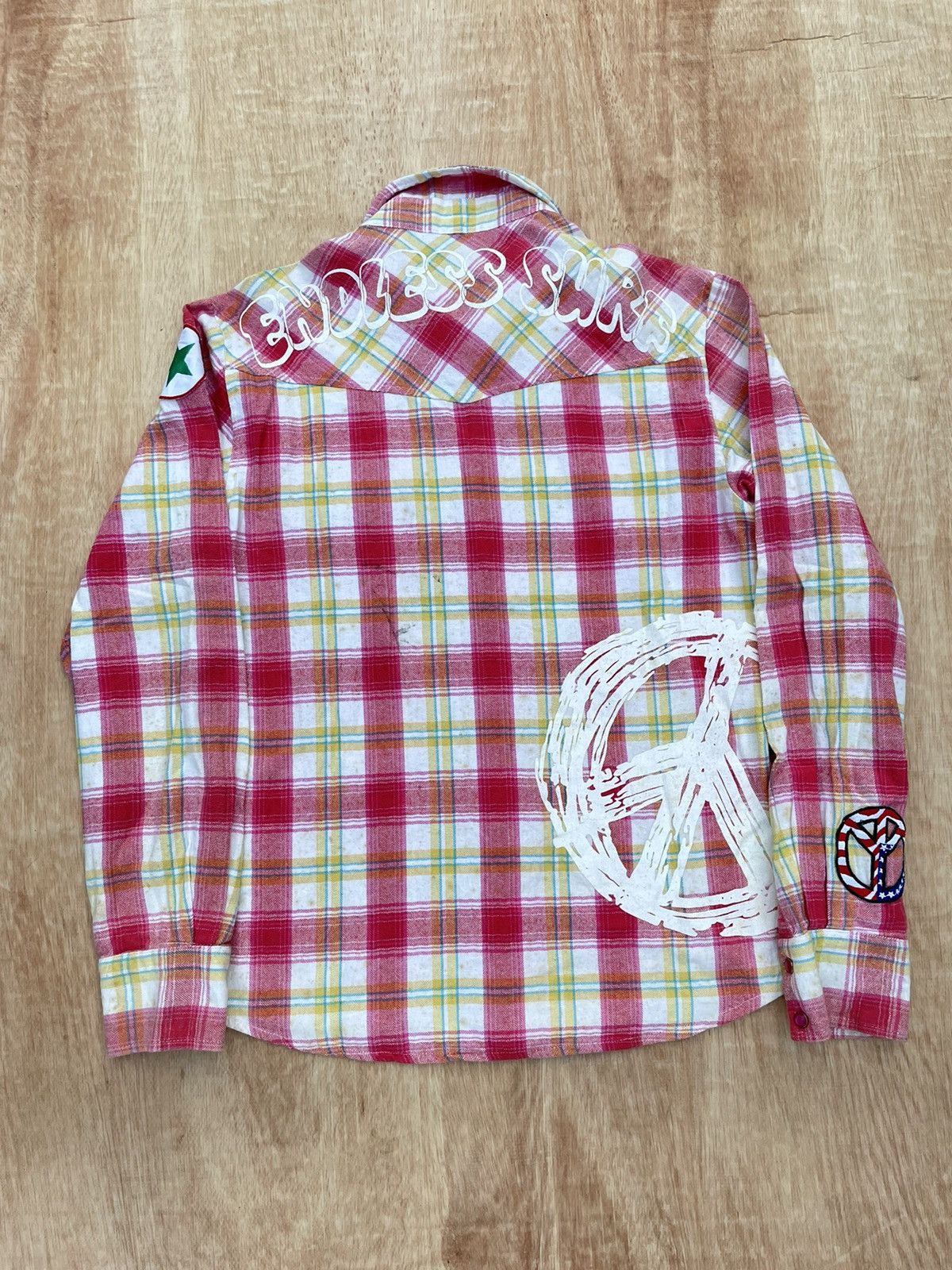 Hysteric Glamour × Japanese Brand Y2k K.U.I Patchwork shirt Size US L / EU 52-54 / 3 - 3 Thumbnail