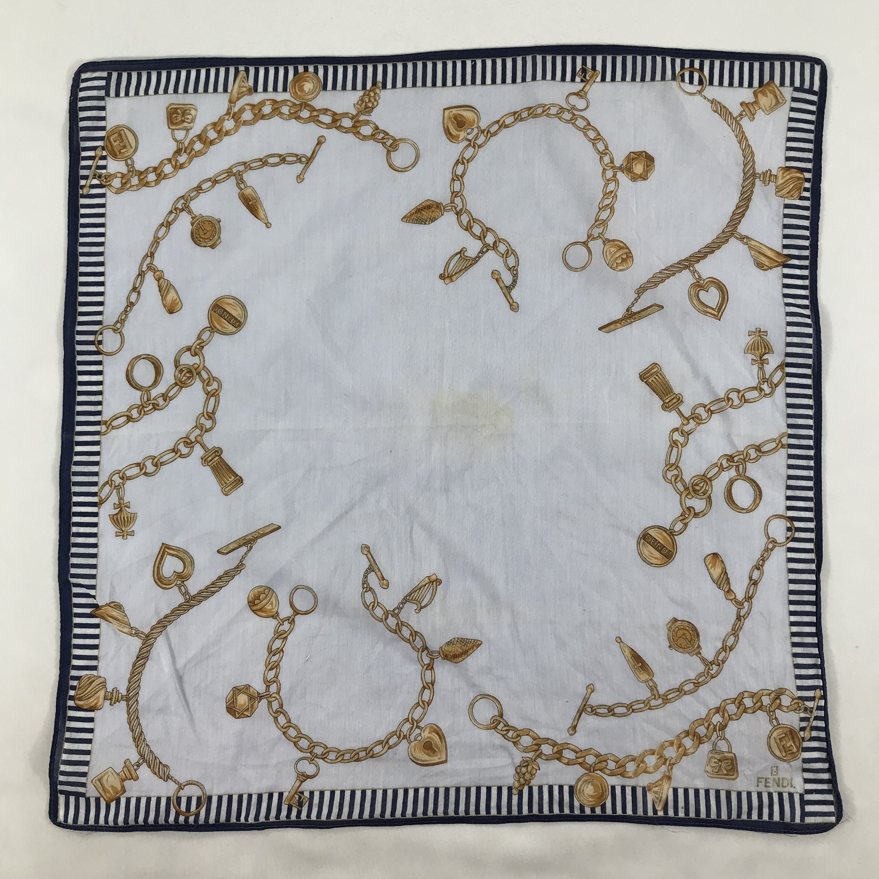 Vintage Vintage Fendi Bandana / Handkerchief / Neckerchief - S1885 Size ONE SIZE - 1 Thumbnail