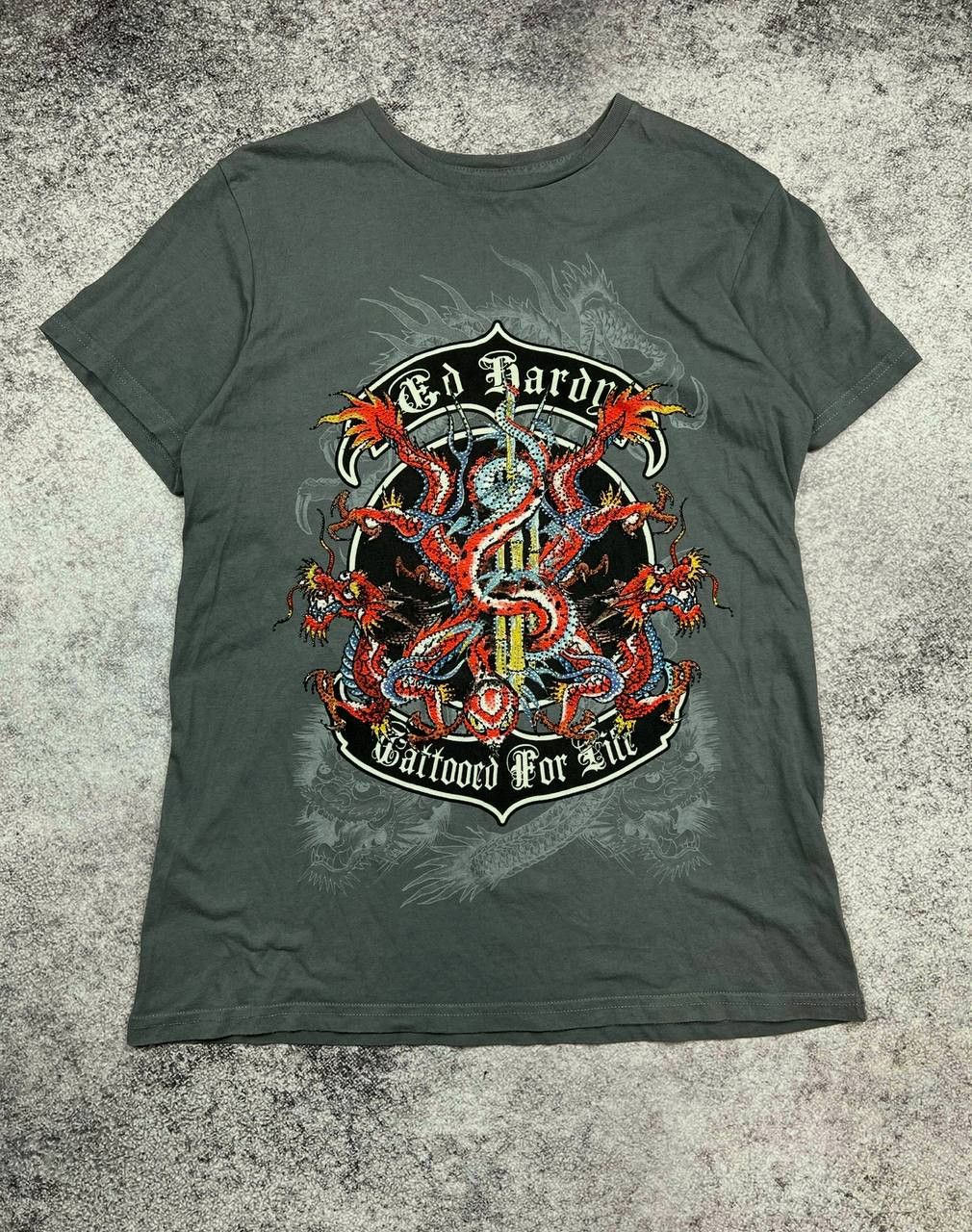 Ed Hardy Ed Hardy Tattooed For Kill T-Shirt Y2K Size US L / EU 52-54 / 3 - 1 Thumbnail