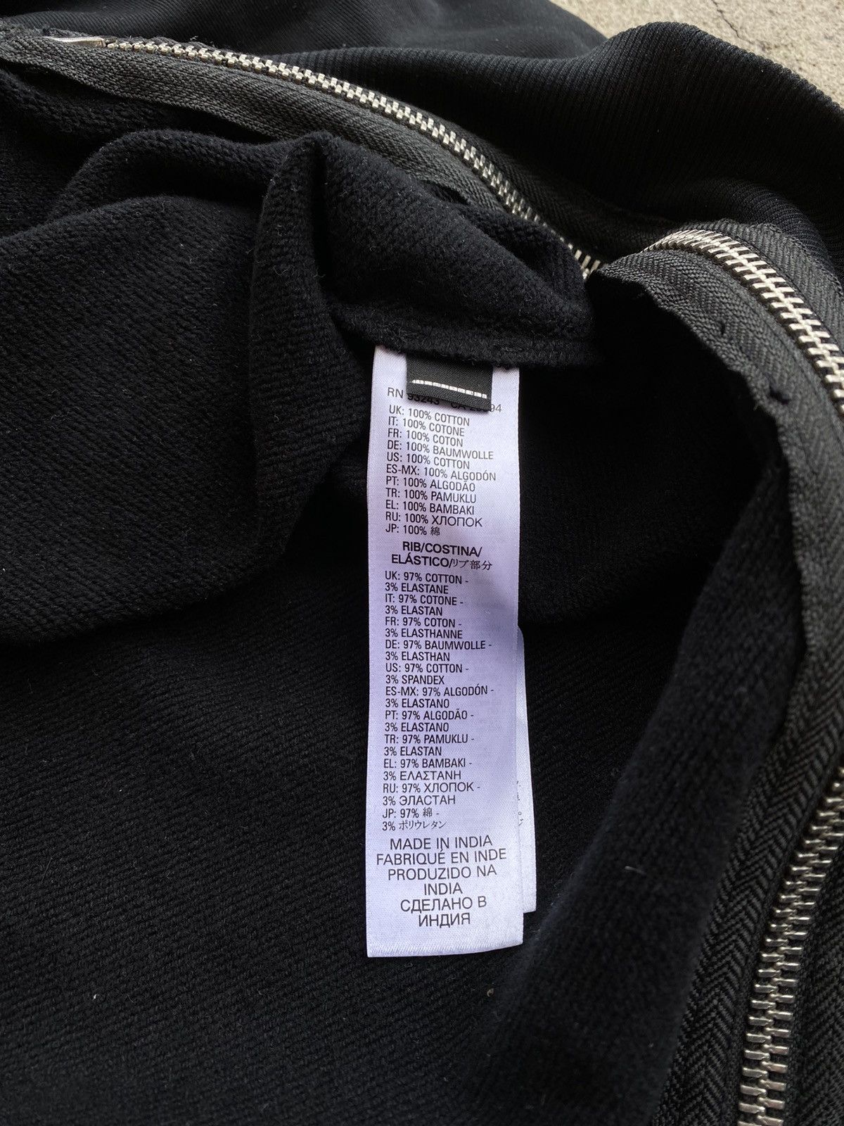 Diesel × Japanese Brand 2024 Diesel multi zip opium avantgarde sweatshirt black Size US L / EU 52-54 / 3 - 13 Thumbnail
