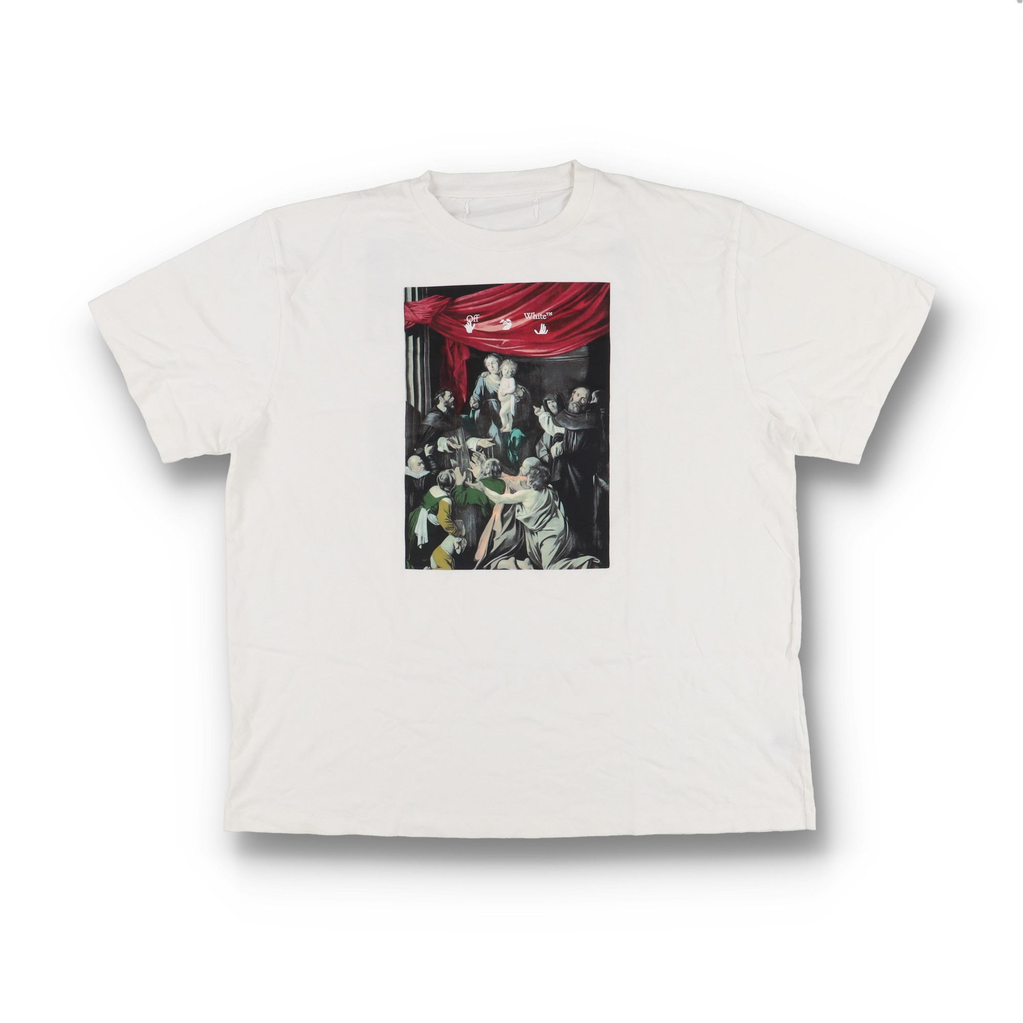Off-White White Caravaggio Arrows Oversized T-Shirt Size US S / EU 44-46 / 1 - 1 Thumbnail