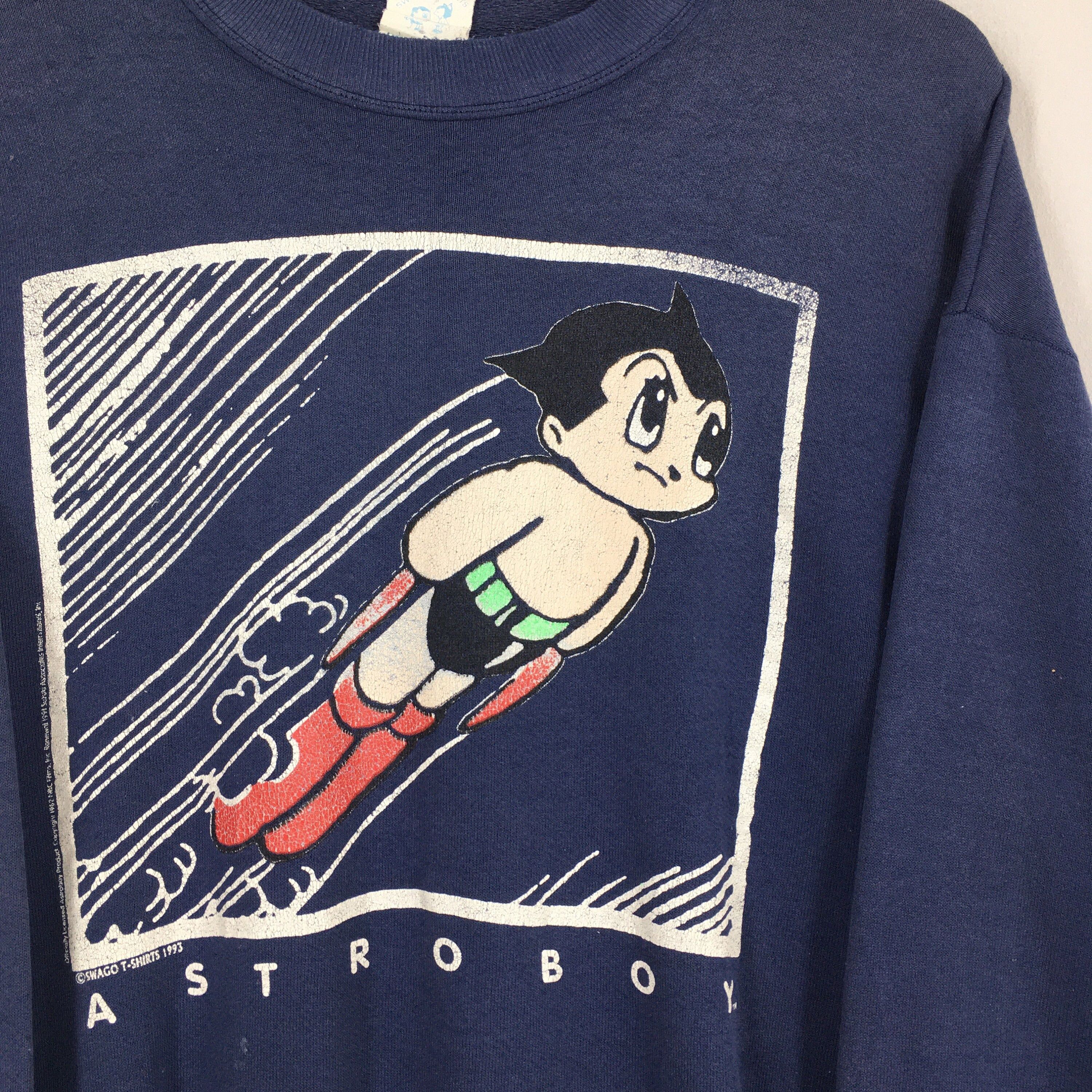 Anime × Vintage Vtg Astro Boy Mighty Atom Robot Japanese Sweatshirt L Size US L / EU 52-54 / 3 - 2 Thumbnail