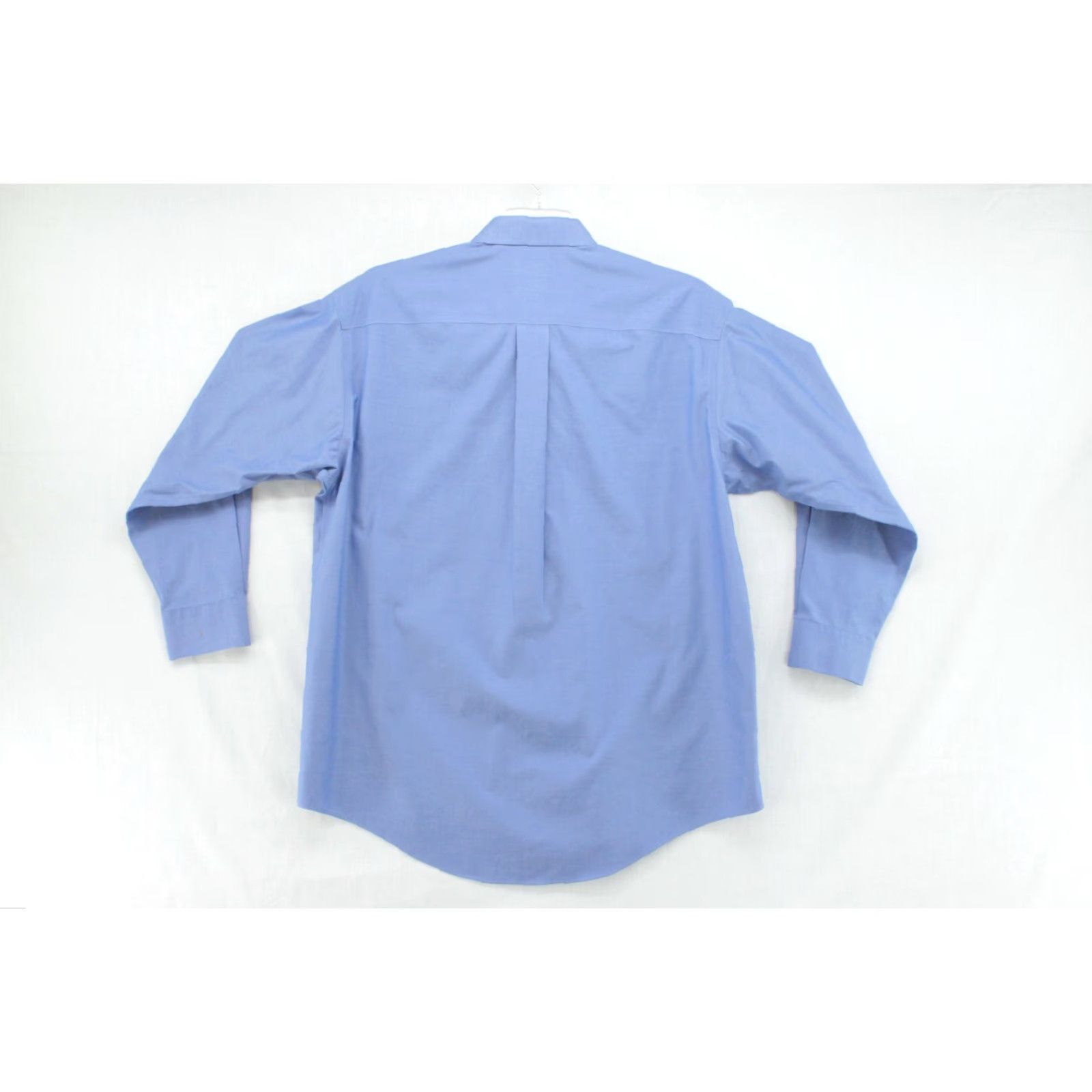 Enro ENRO Shirt Men's 16.5 Blue Cotton Long Sleeve Button Up Dress Shirt 2-Ply 80's Size 46R - 3 Thumbnail