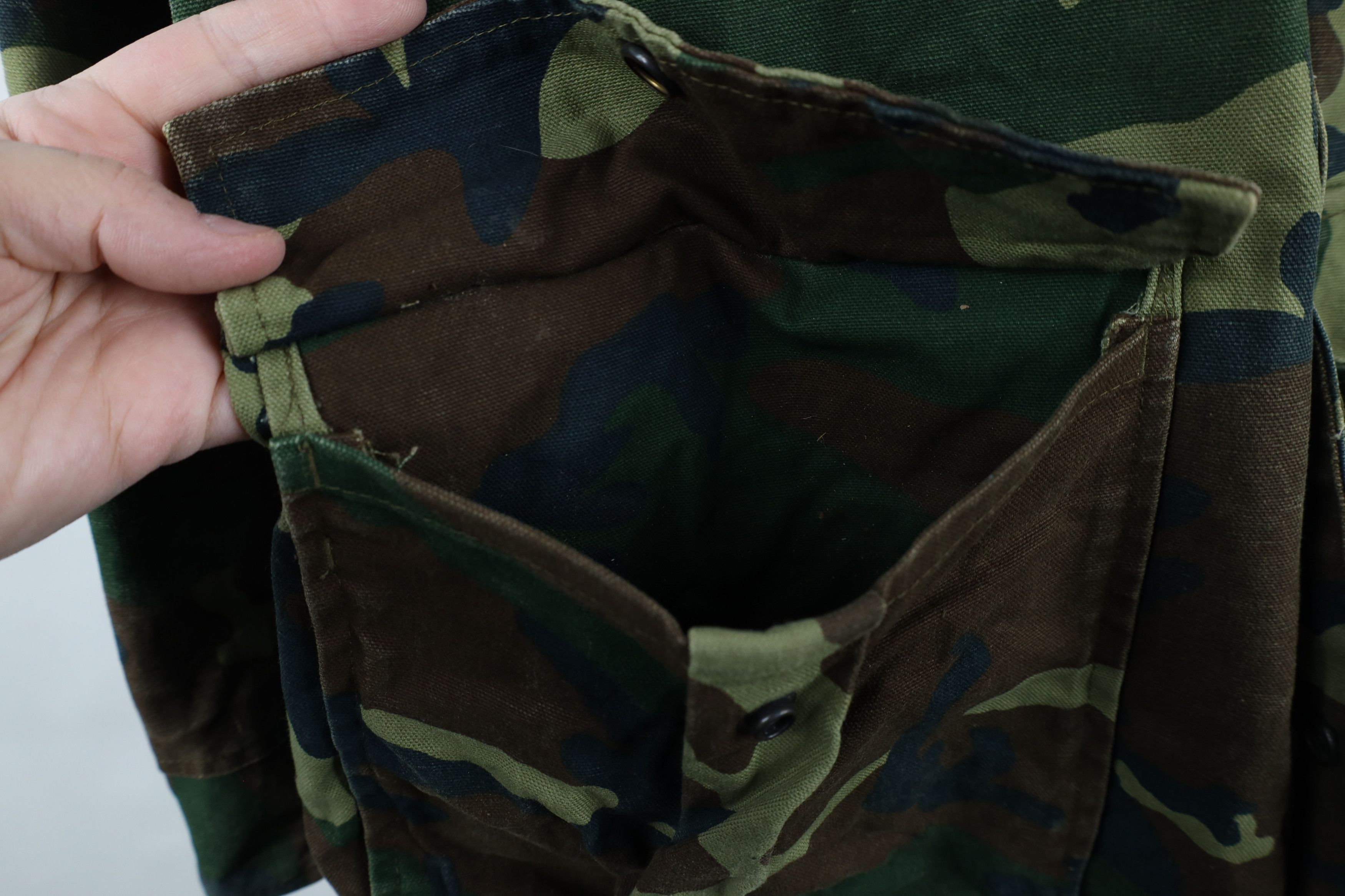 Vintage Vintage 80s 90s Streetwear Canvas Camouflage Hooded Jacket Size US L / EU 52-54 / 3 - 9 Thumbnail