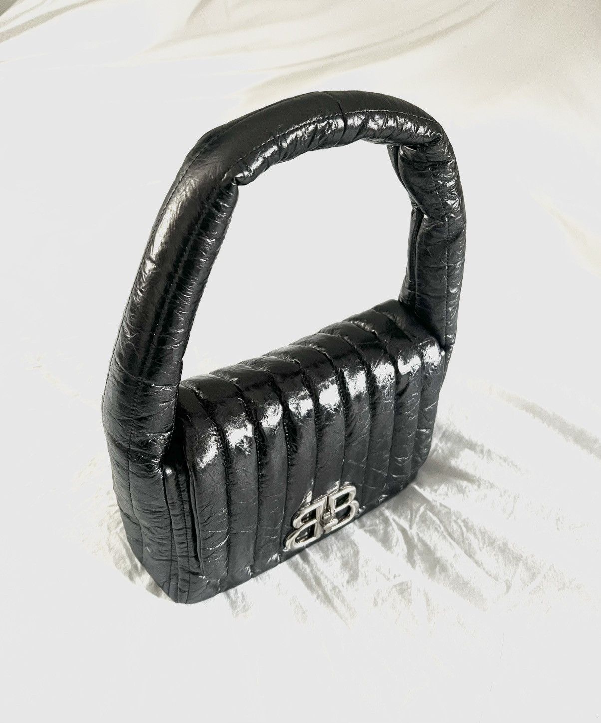 Balenciaga Balenciaga Monaco bag metallic quilted calfskin BB details. Size ONE SIZE - 12 Thumbnail