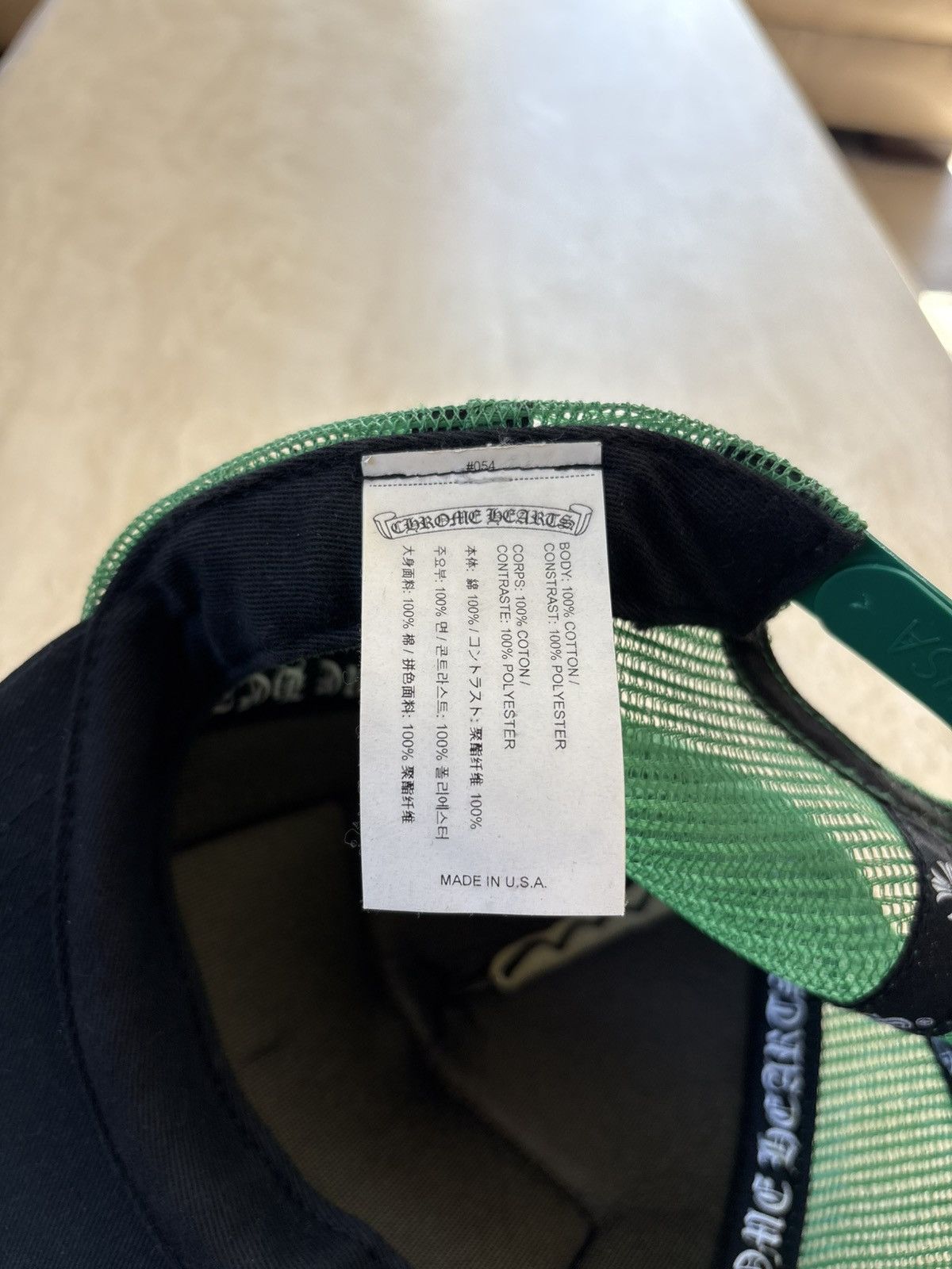 Chrome Hearts Chrome Hearts CH Black/Green Hollywood Trucker Hat Size ONE SIZE - 7 Thumbnail