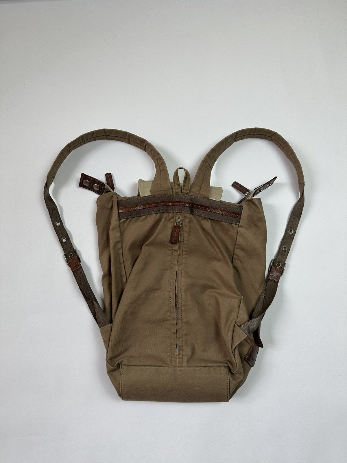 Y's Y’saccs Vintage Beige Backpack Japan Yohji Yamamoto Size ONE SIZE - 3 Thumbnail