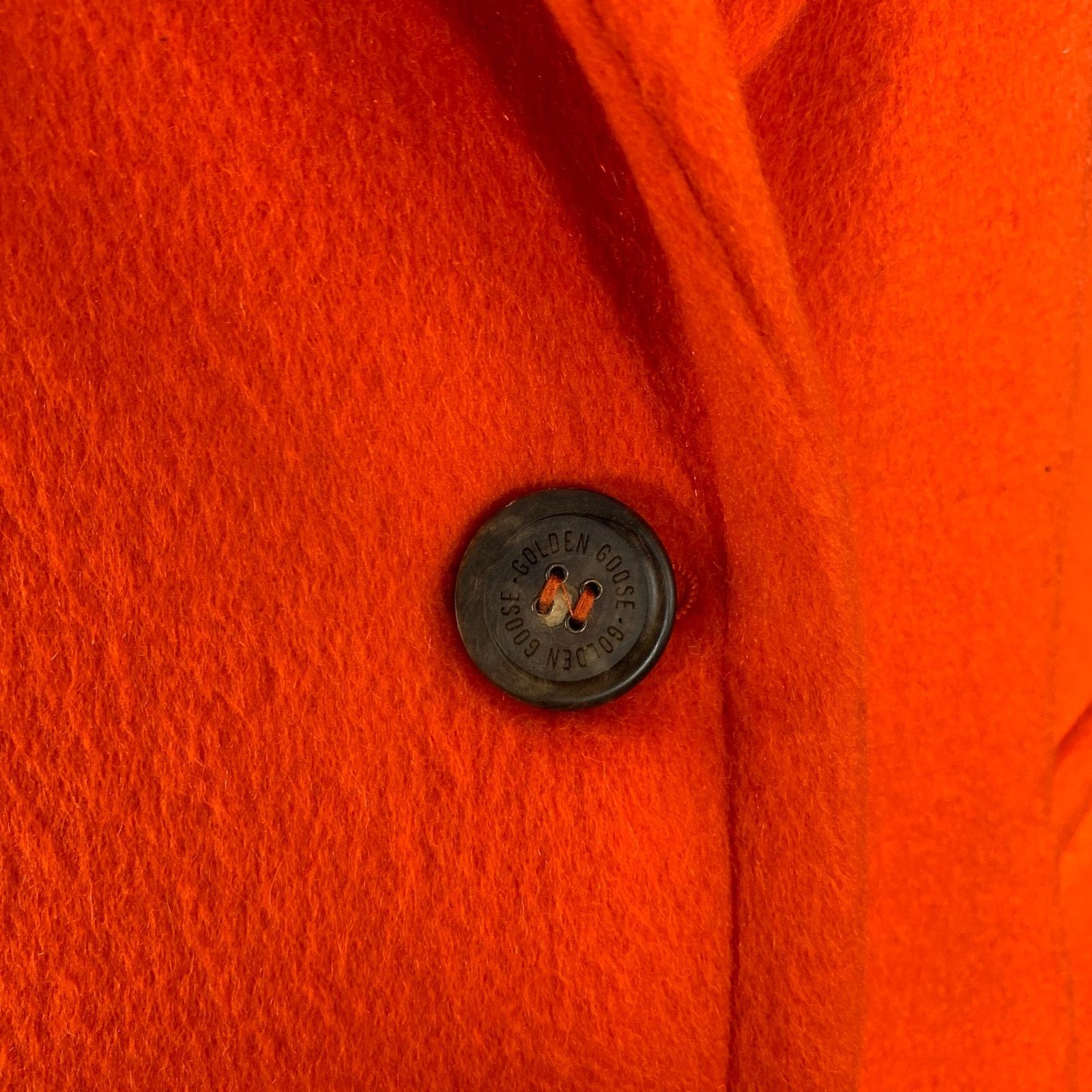 Golden Goose GOLDEN GOOSE Size M Orange Wool Blend Notch Lapel Coat Size M / US 6-8 / IT 42-44 - 6 Thumbnail