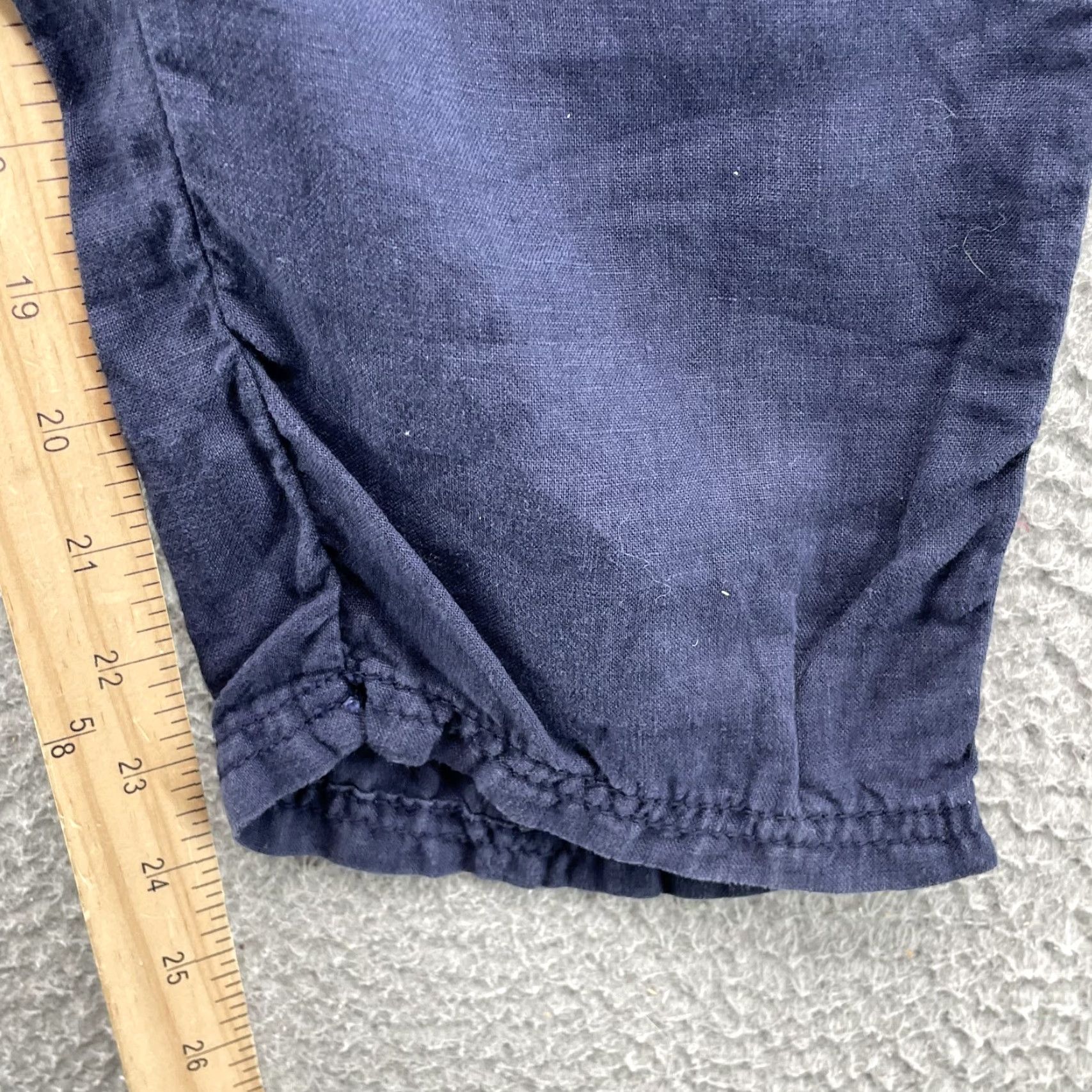 Vintage Caslon Linen Pants Women's M Petite Navy Coastal Boho Chic Academia Classic Shirt Pants Size 32" / US 10 / IT 46 - 3 Thumbnail