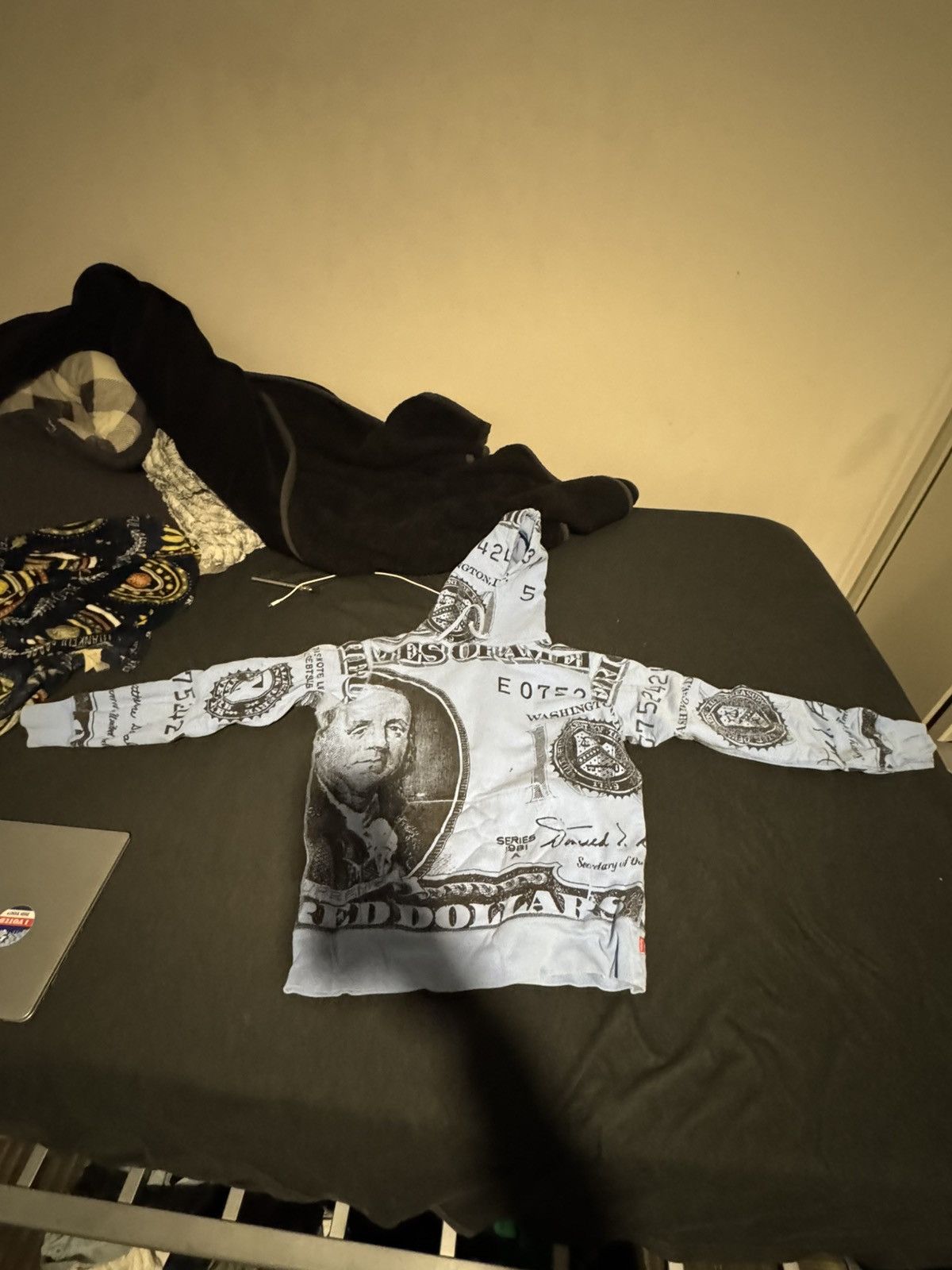 Supreme Supreme Blue $100 Bill Hoodie Size US M / EU 48-50 / 2 - 2 Thumbnail