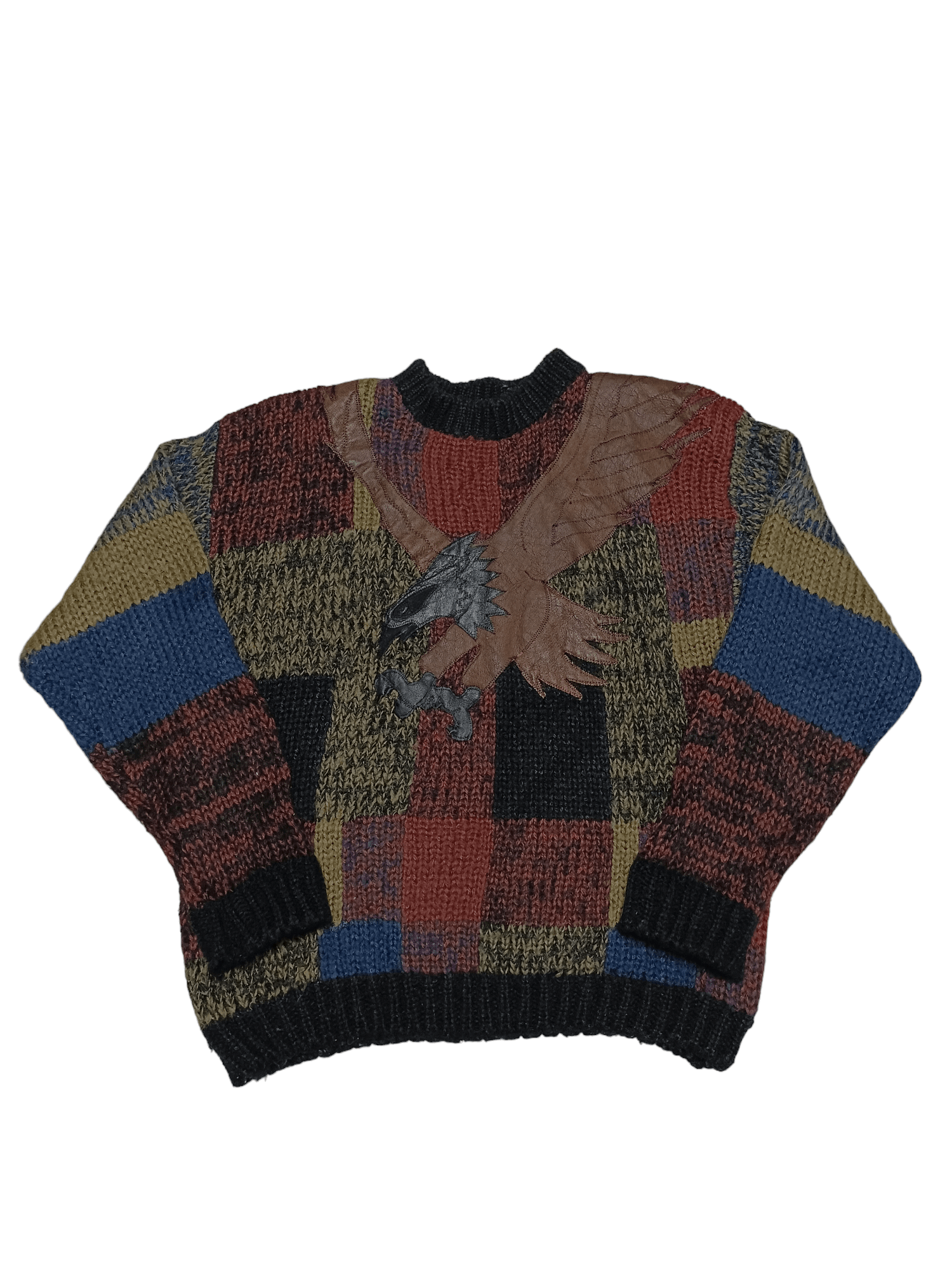 Other FANTASTIC 90S MONTELLO BIG LEATHER EAGLE OVERSIZED SWEATER Size US M / EU 48-50 / 2 - 1 Thumbnail