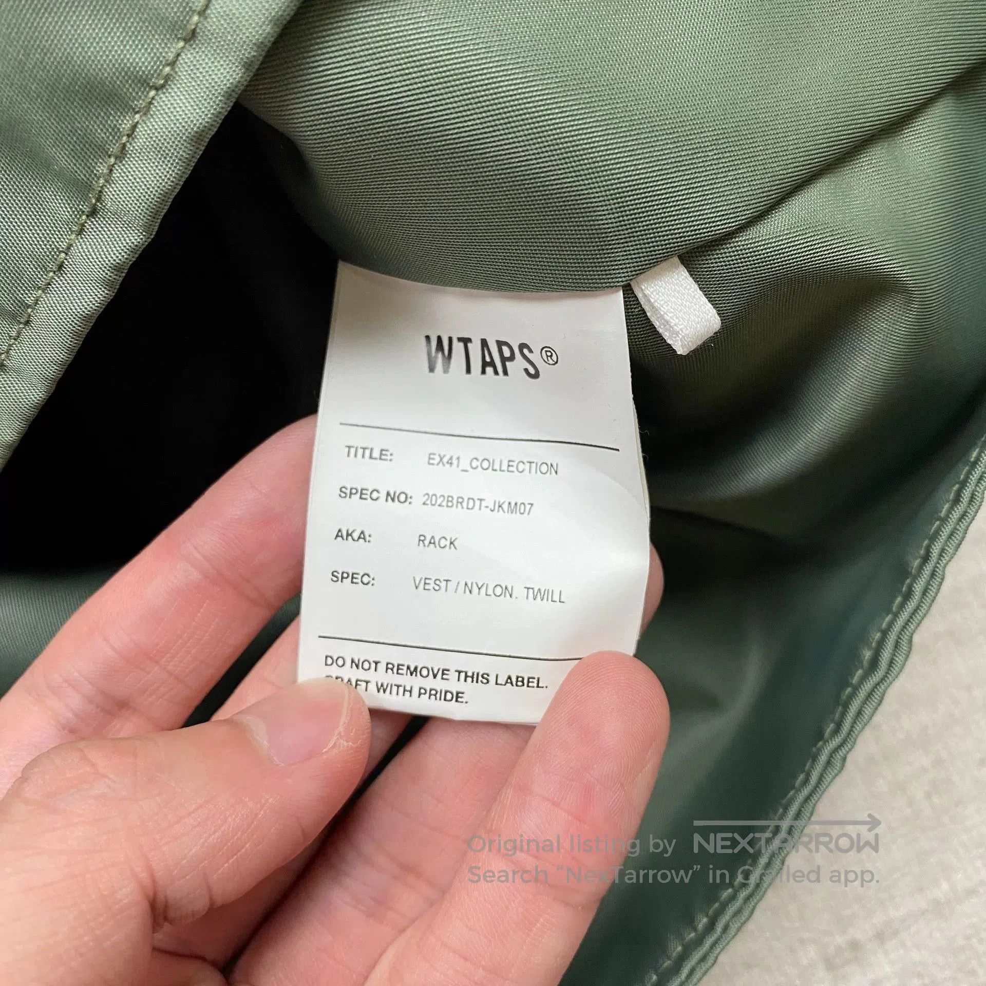 Wtaps WTAPS 20AW RACK VEST. Size US M / EU 48-50 / 2 - 5 Thumbnail