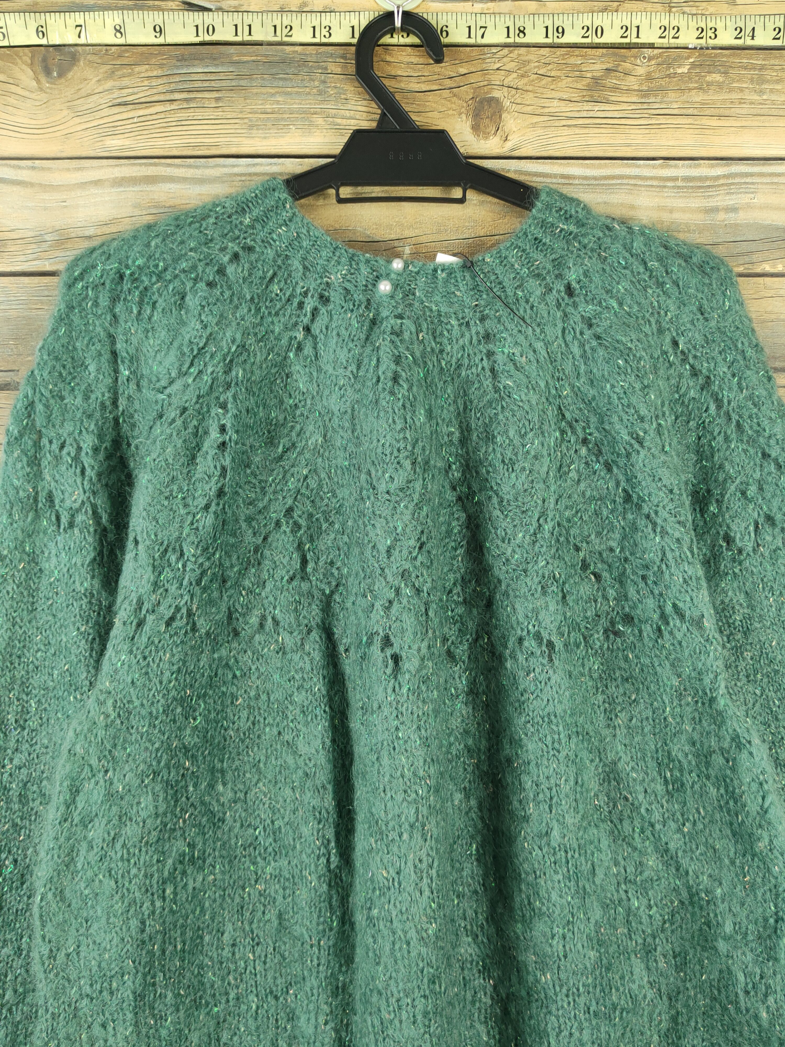 Japanese Brand Japanese Brand Green Knitwear Wool Sweatshirts #W2138 Size M / US 6-8 / IT 42-44 - 2 Thumbnail