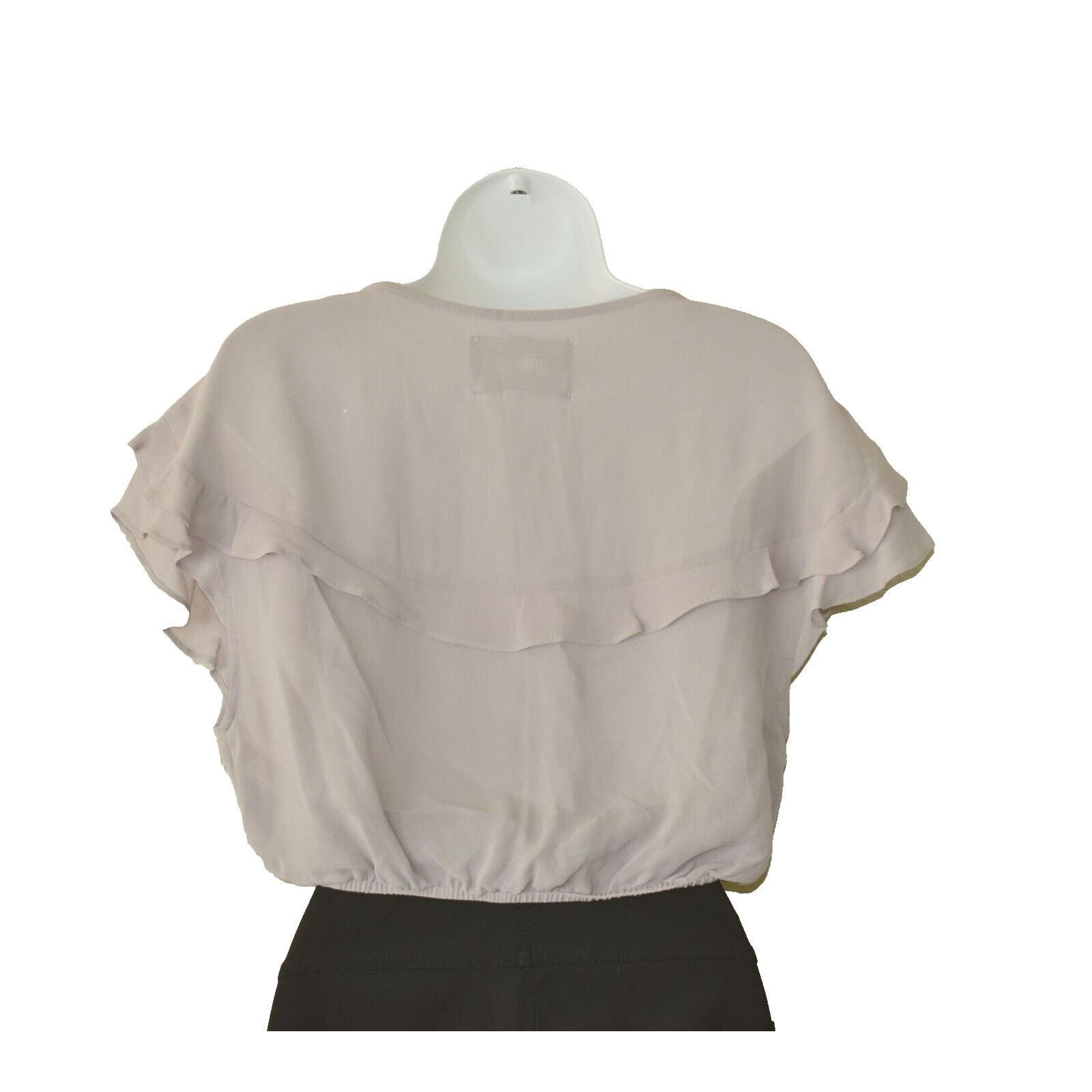 Reformation NEW REFORMATION Lilac Viscose Elasticized Waist Crop Top S Size S / US 4 / IT 40 - 2 Thumbnail