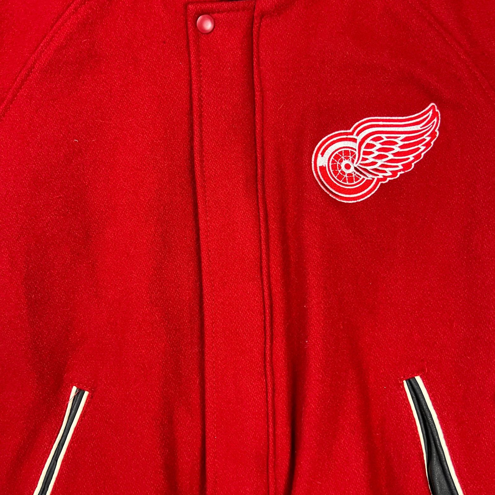 NHL × Vintage VTG 90s Detroit Red Wings Jacket XL NHL Team Hockey Bomber Size US XL / EU 56 / 4 - 3 Thumbnail
