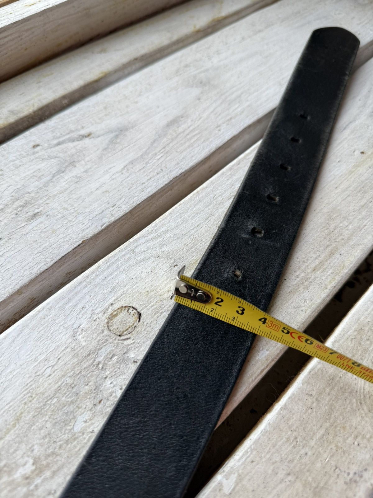 Diesel × Vintage Vintage DIESEL COWBOY metal logo Leather Belt Avant Garde Size ONE SIZE - 10 Thumbnail