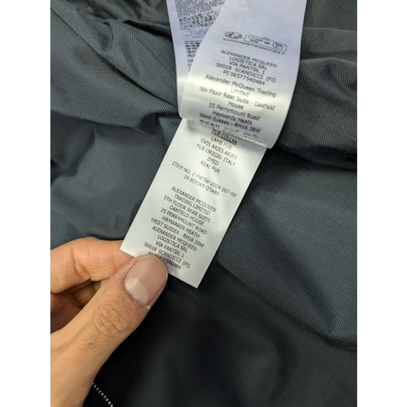 Alexander McQueen o1rshd1 Shearling Detail Blouson Jacket in Black Size US M / EU 48-50 / 2 - 21 Thumbnail