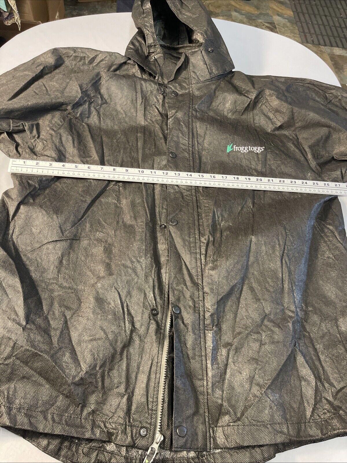 Designer Frogg Toggs Black Rain Jacket With HoodSize XXL-L Size US XXL / EU 58 / 5 - 6 Thumbnail