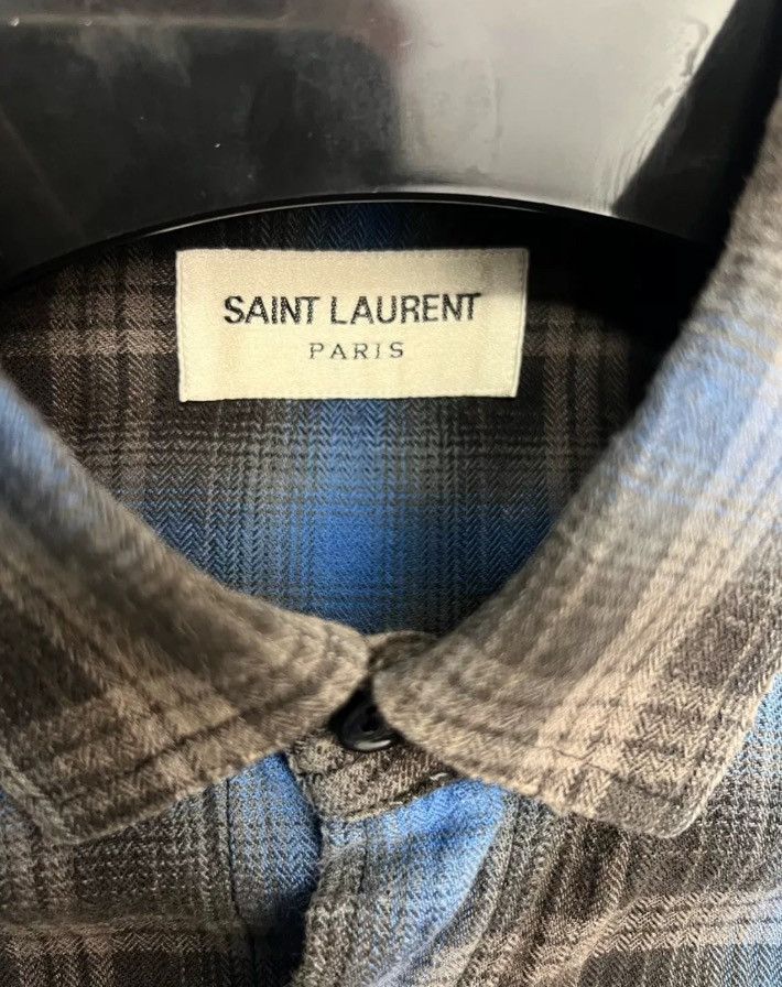 Saint Laurent Paris × Yves Saint Laurent Saint Laurent SLP plaid shirt2412-Nextarrow Size US M / EU 48-50 / 2 - 3 Thumbnail