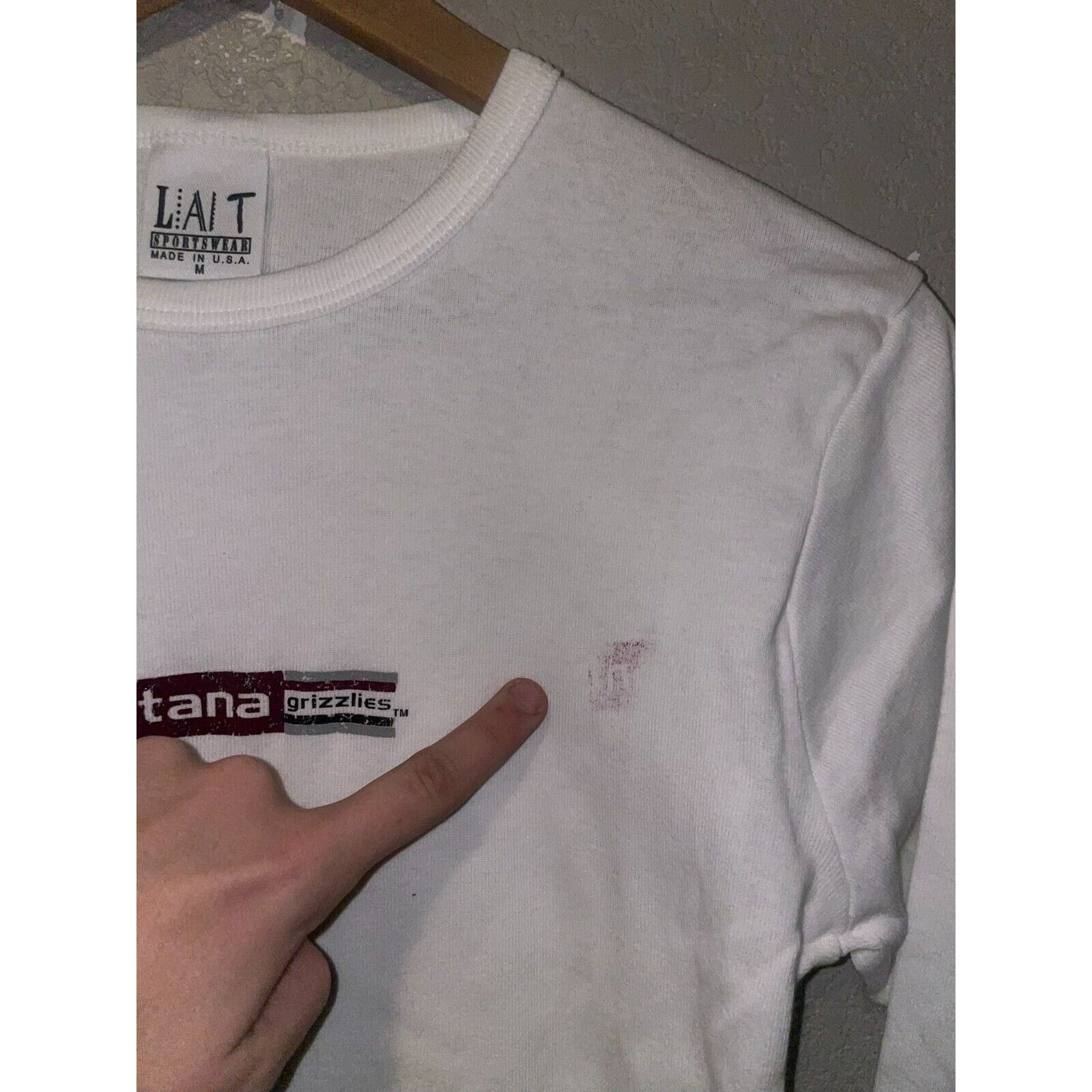 Vintage Vintage Womens Montana Grizzlies Shirt Tee Top M 90s Size M / US 6-8 / IT 42-44 - 4 Thumbnail