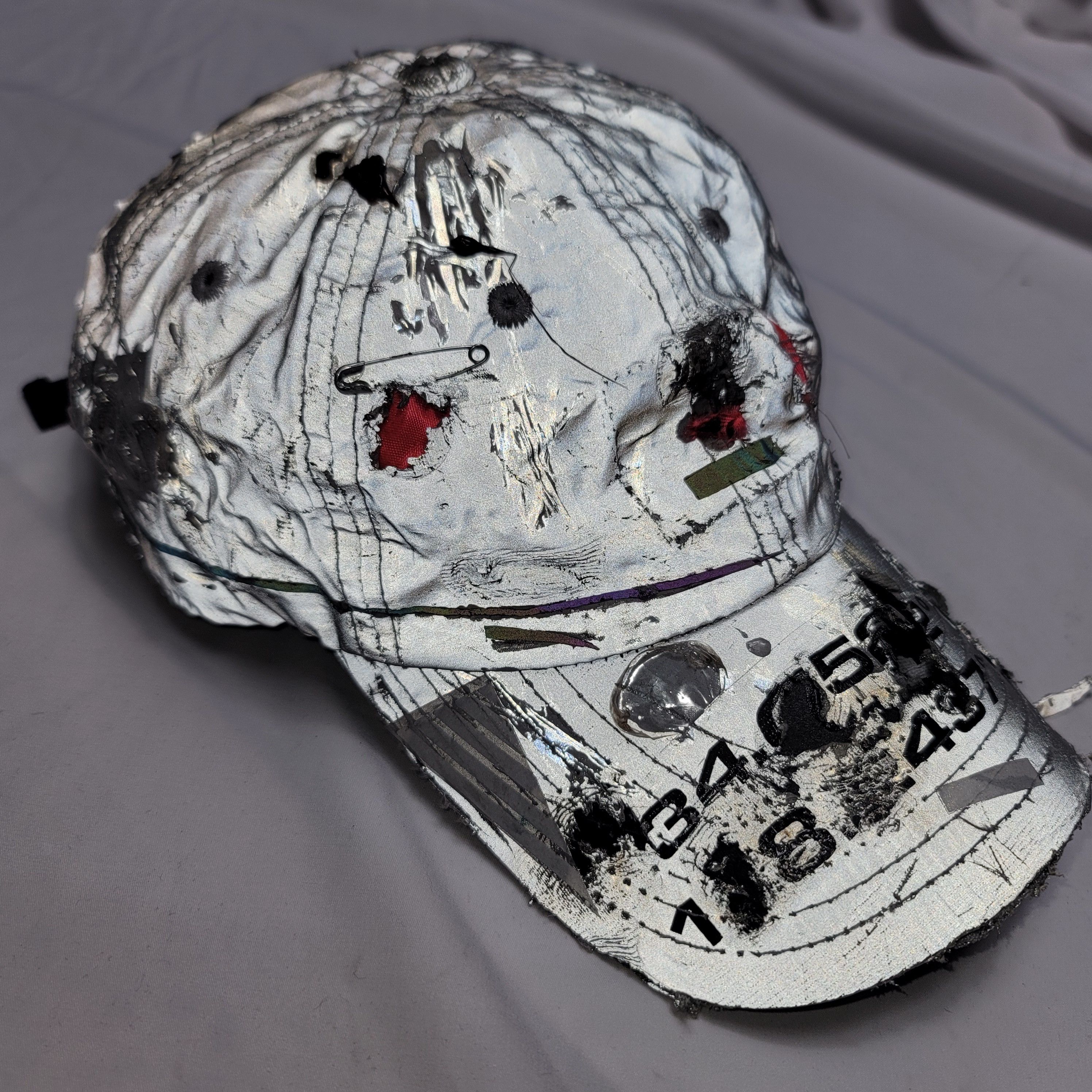 Designer Distressed Reflective Coordinates Cap Size ONE SIZE - 6 Thumbnail