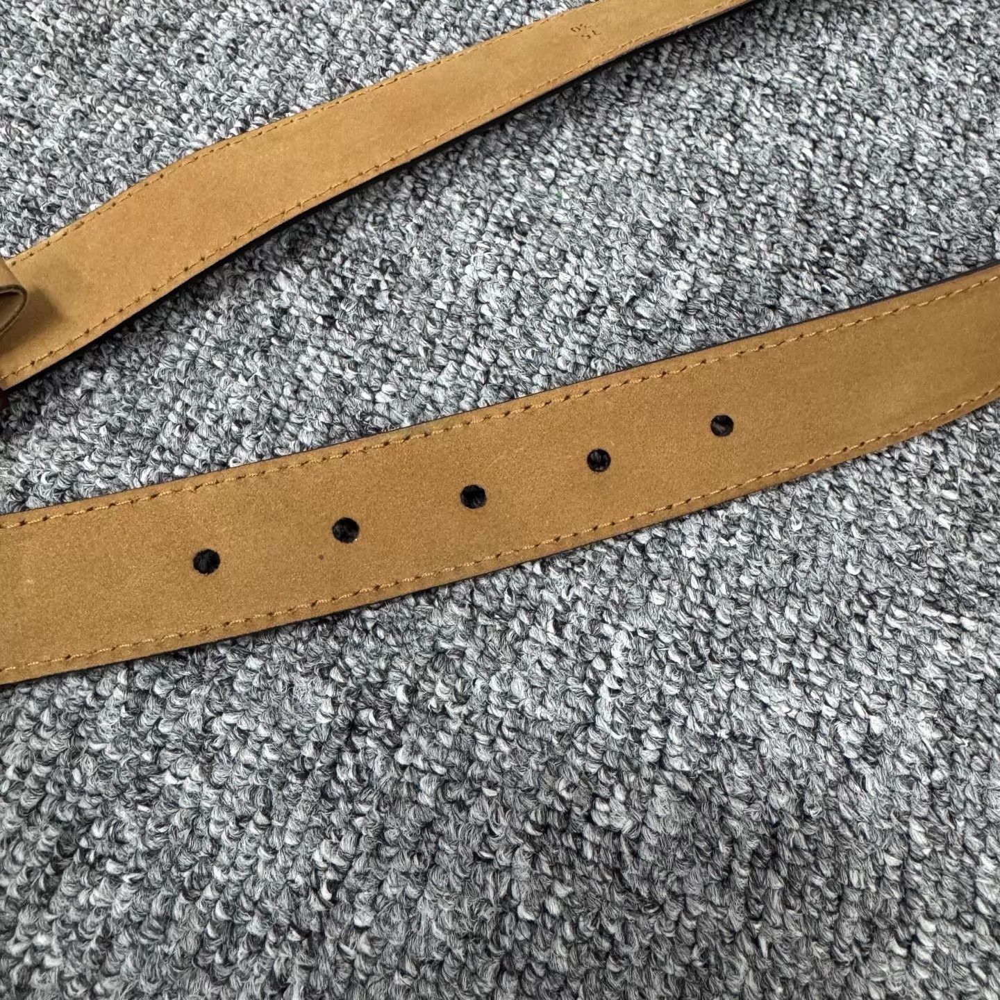 Prada Prada Triangle Logo Brown Belt 99 New 75/30 Size ONE SIZE - 5 Thumbnail