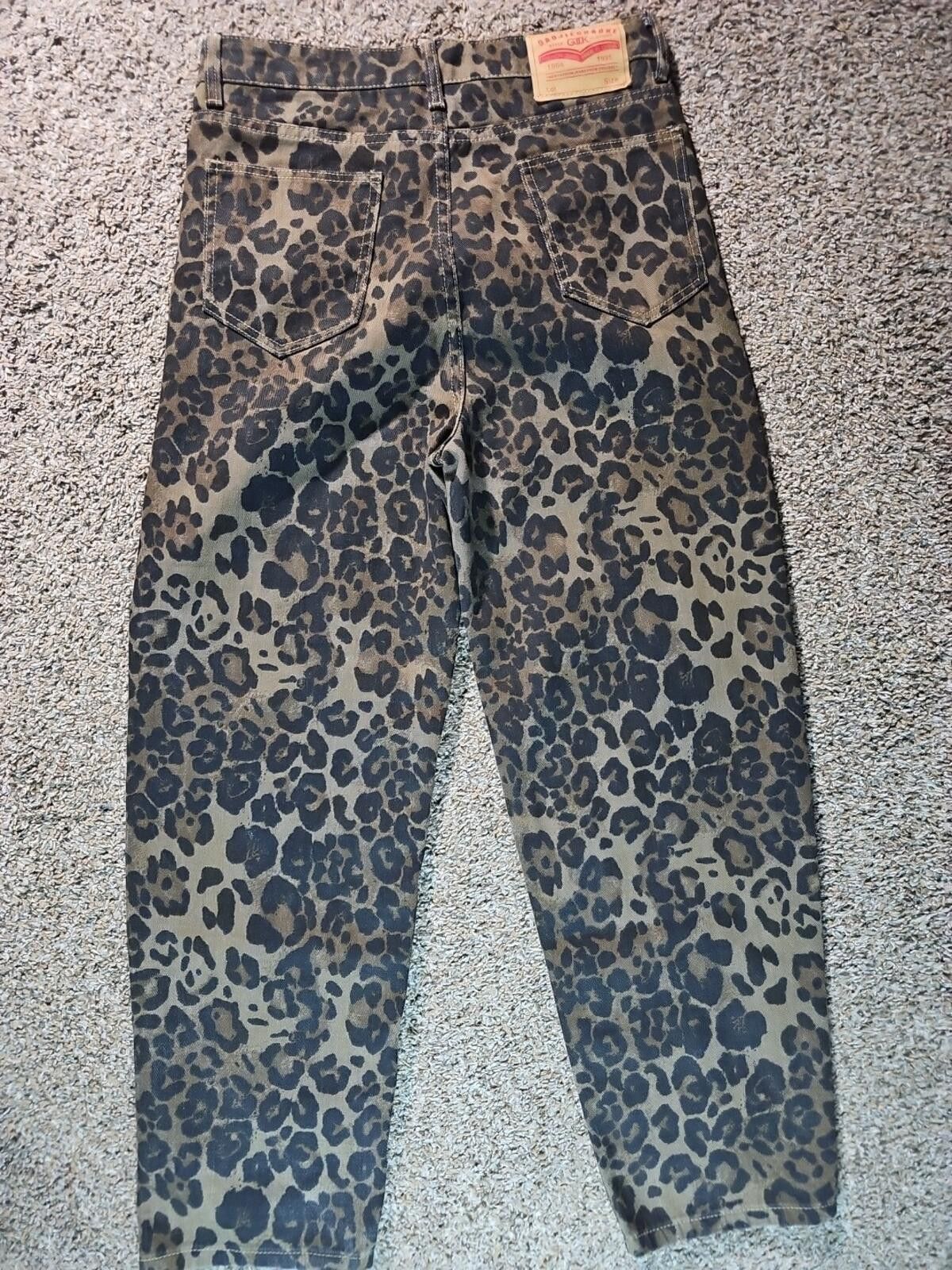 Other Leopard Cheetah Jeans Womens L Size 36" / US 14 / IT 50 - 7 Thumbnail