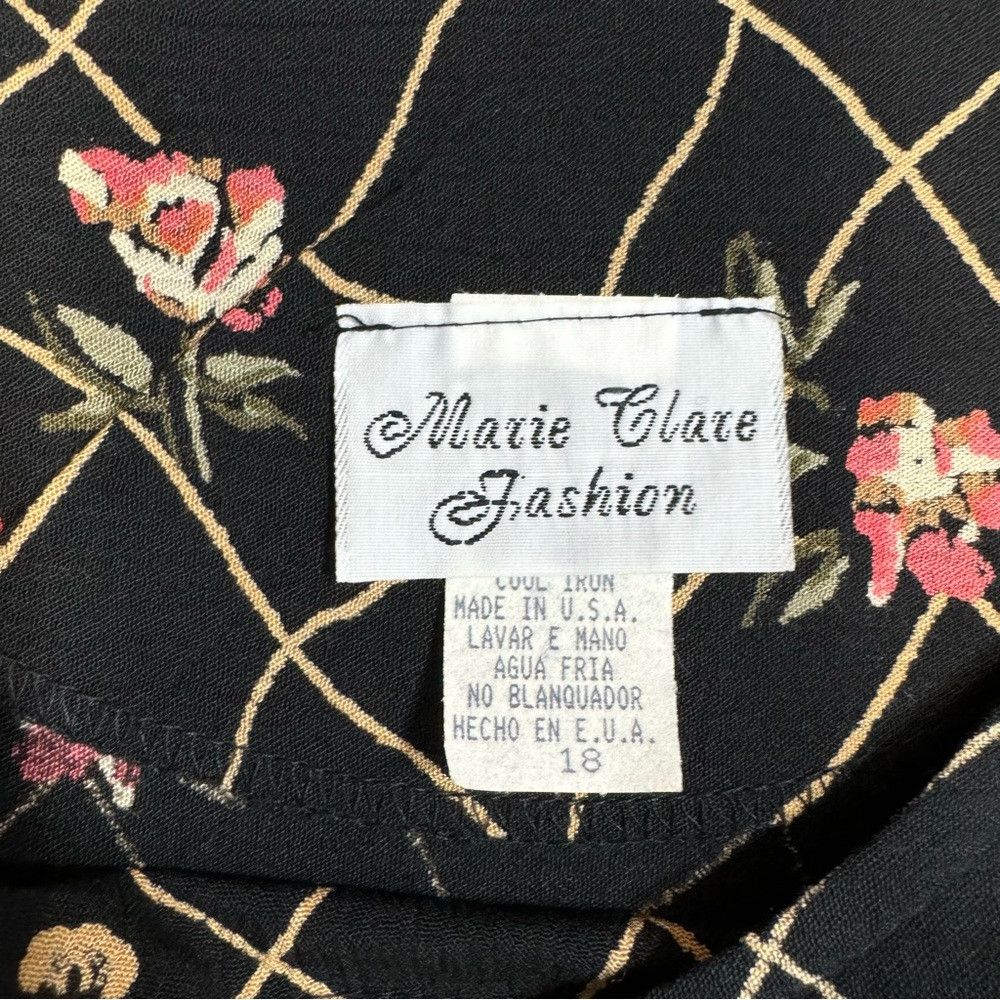 Other NWT New Vintage Marie Clare Fashion Top Made In USA Size 18 Size XXL / US 16-18 / IT 52-54 - 6 Thumbnail