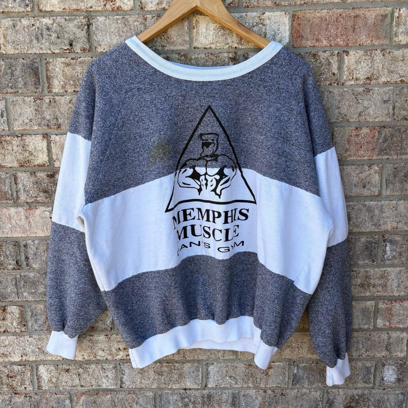 Tultex Vintage 80s Body Building lifting sweatshirt Size US XL / EU 56 / 4 - 8 Thumbnail