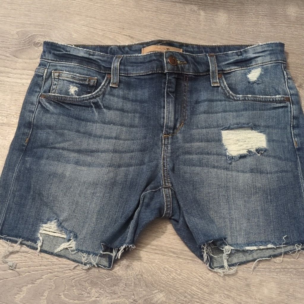 Joe's Joe's kency slim crop boyfriend distress jean shorts size 28 Size 28" / US 6 / IT 42 - 1 Thumbnail