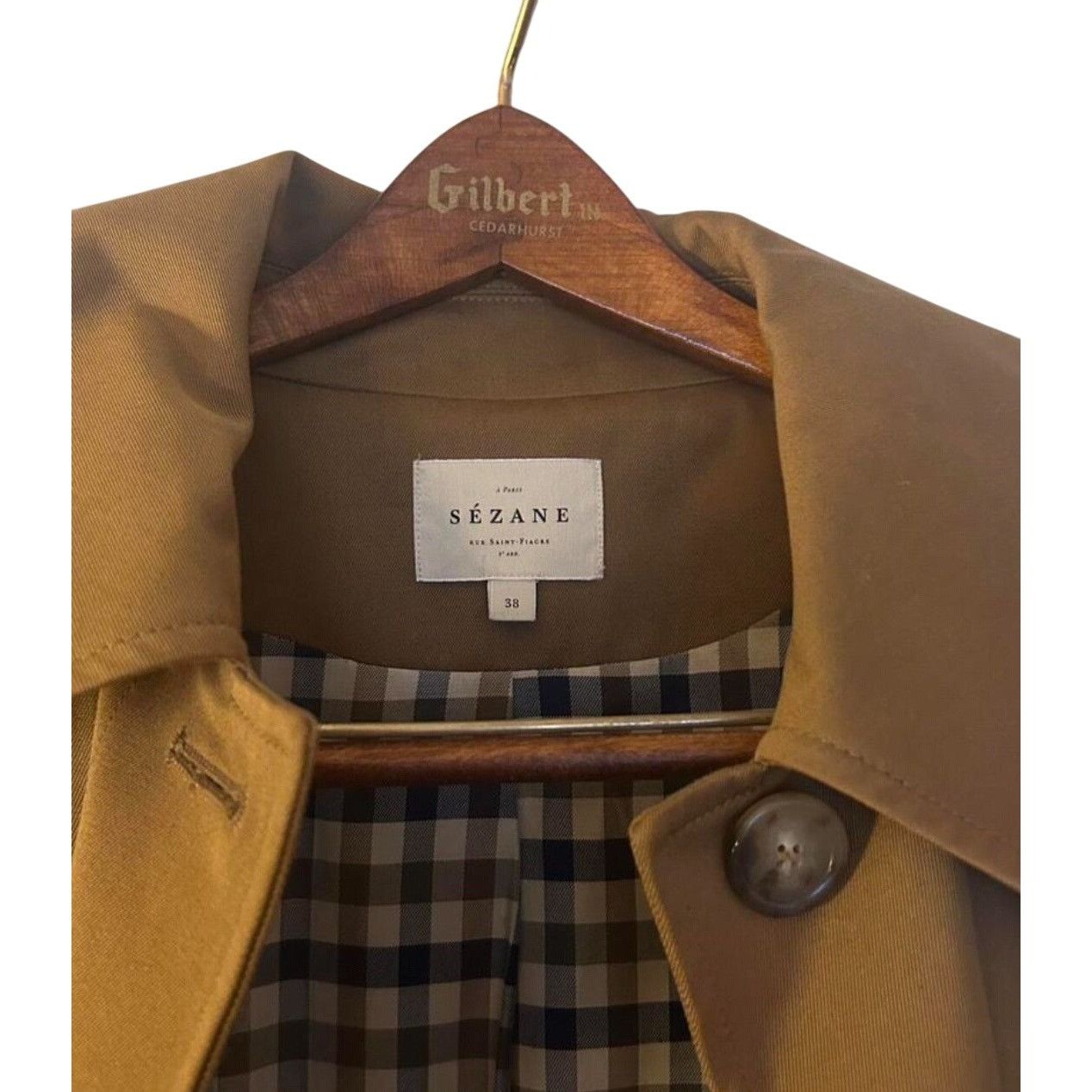 Sezane Sezane CLYDE TRENCH COAT camel brown SZ38 us6 Size M / US 6-8 / IT 42-44 - 4 Thumbnail
