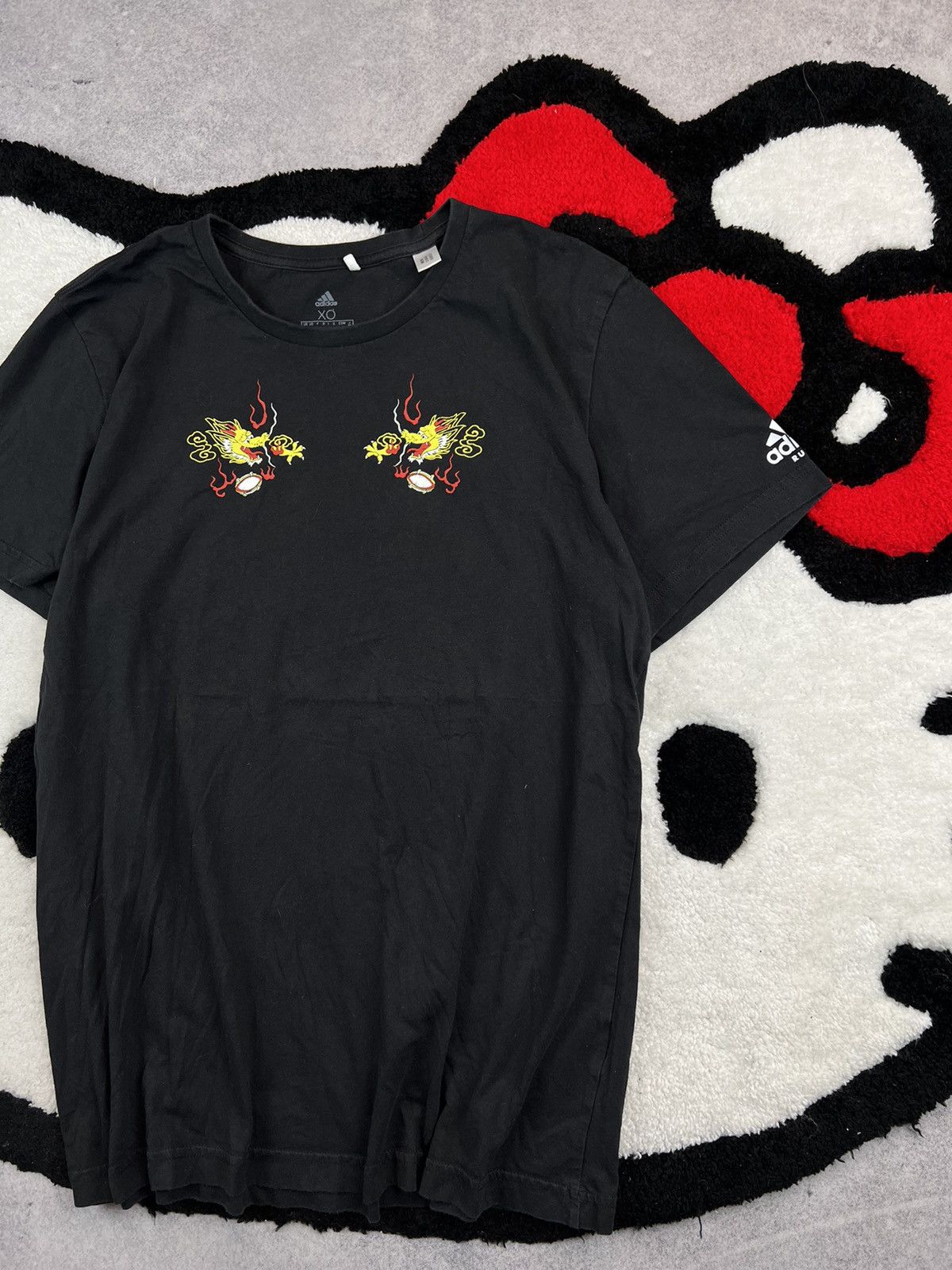 Adidas Adidas Rugby Japan Big Logo Dragon Y2K Tee Shirt Size US M / EU 48-50 / 2 - 3 Thumbnail