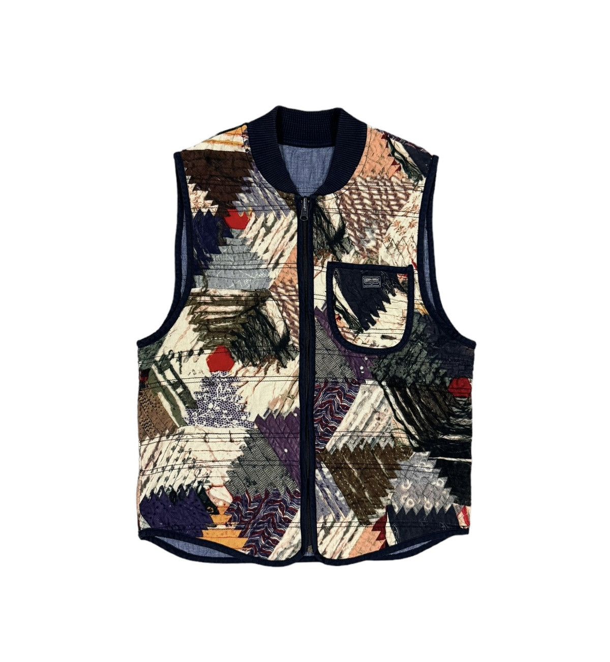 Denim & Supply Ralph Lauren × RRL Ralph Lauren Ralph Lauren Vest Jacket Southwestern Najavo Patchwork Ranch Size 42S - 1 Thumbnail