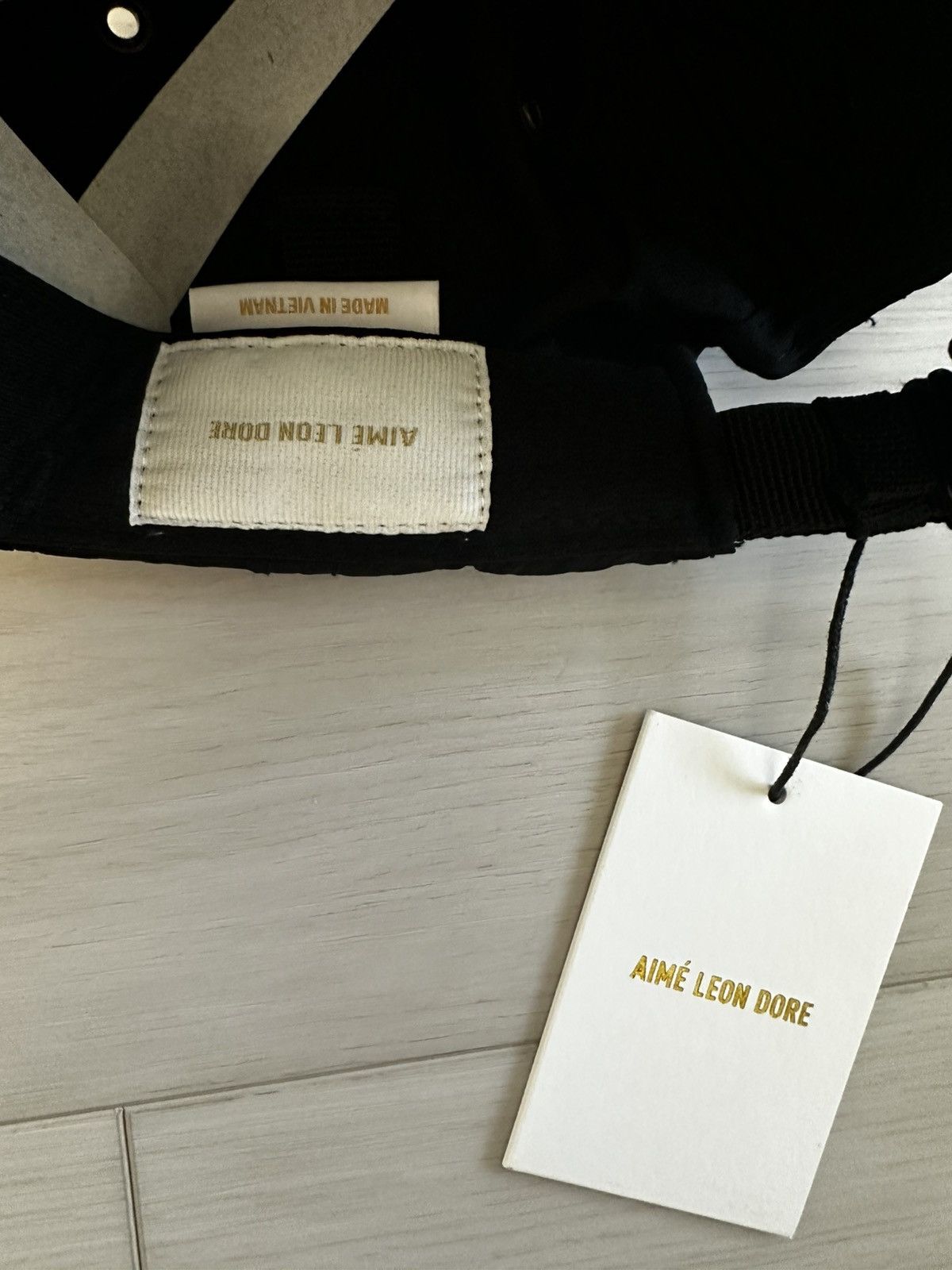 Aime Leon Dore NEW AIME LEON DORE Embroidered Script Sport Hat cap black Size ONE SIZE - 9 Thumbnail