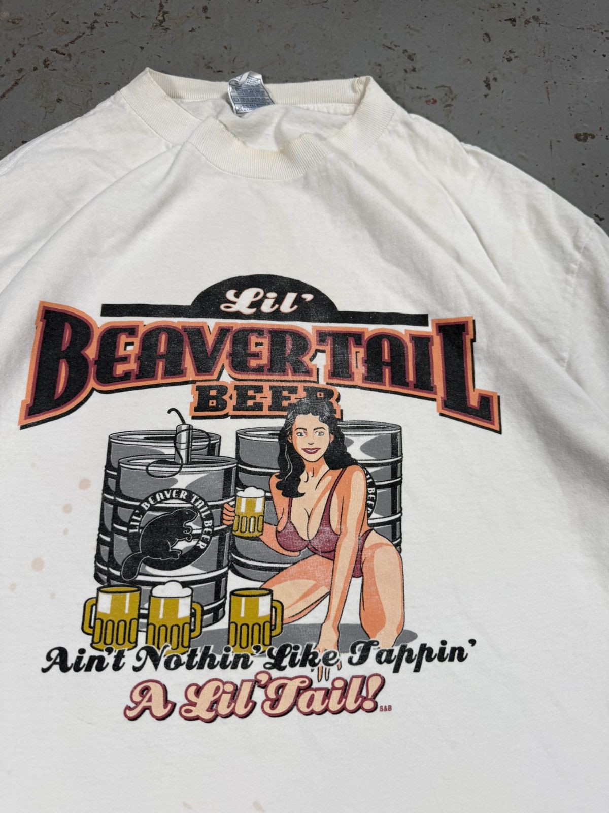 Vintage Vintage Beavertail Beer Tee Size US L / EU 52-54 / 3 - 3 Thumbnail