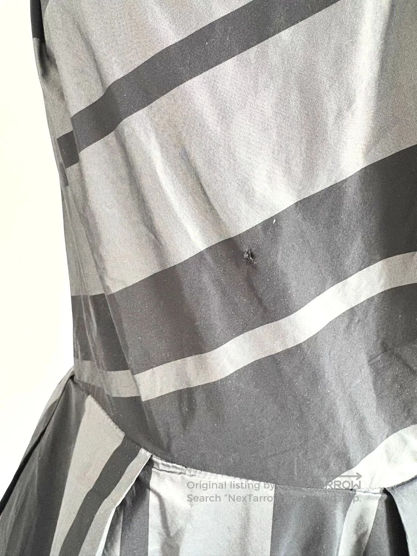 Vivienne Westwood Vivienne Westwood Gray Black Stripe Dress. Size L / US 10 / IT 46 - 7 Thumbnail