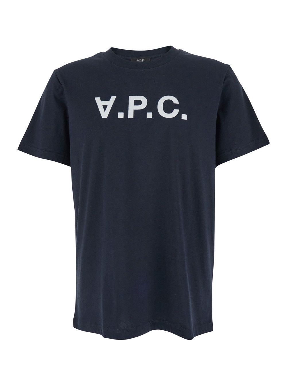 A.P.C. Blue T-Shirt with Logo on the Front in Cotton for Men Size S / US 4 / IT 40 - 1 Thumbnail