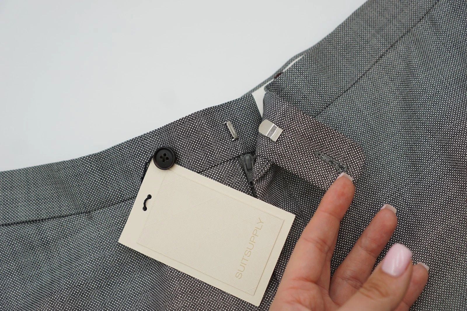 Suitsupply Men Suitsupply Pants Trousers Silk & Wool Grey Size UK/US42 Size 42R - 4 Thumbnail