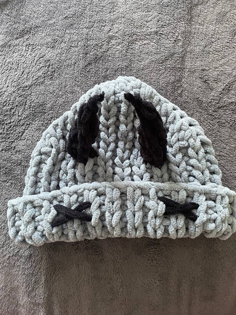 Handmade Handmade knitted hat devil style Size ONE SIZE - 3 Thumbnail