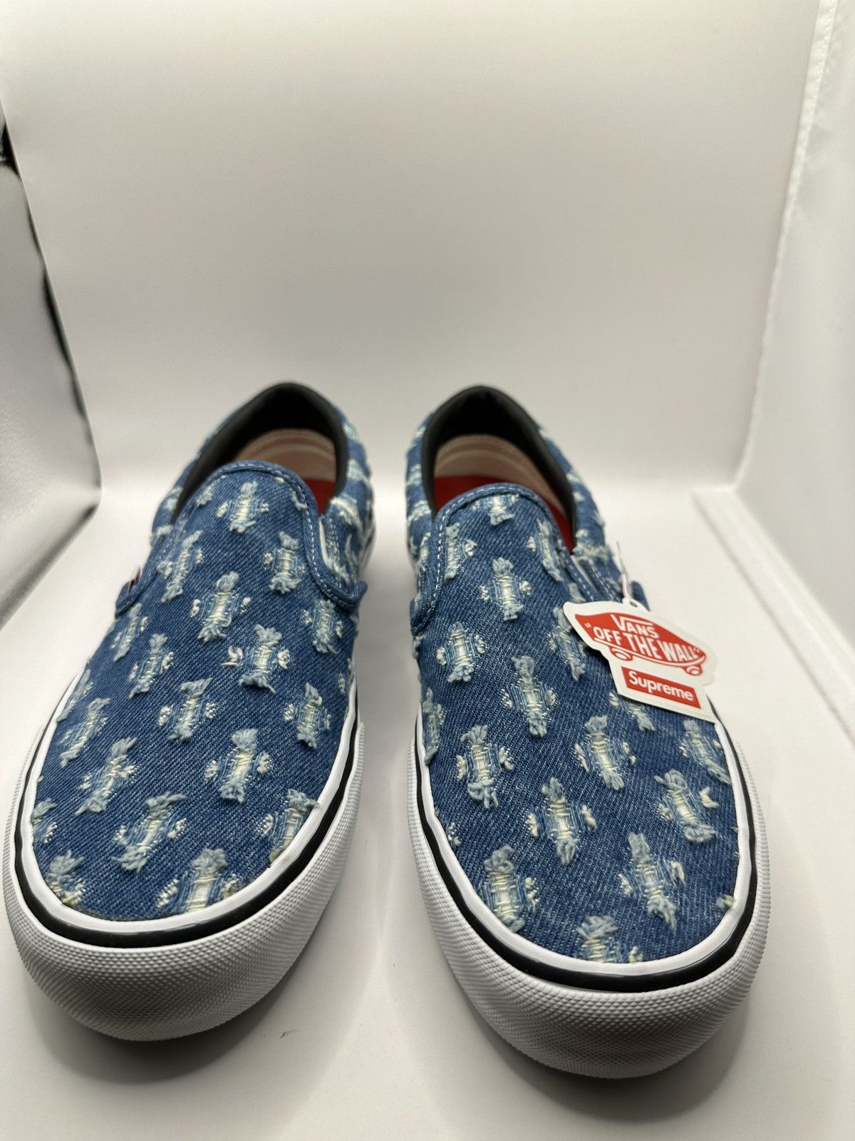 Supreme Vans Supreme Hole Punch Denim Blue Size US 10.5 / EU 43-44 - 6 Thumbnail