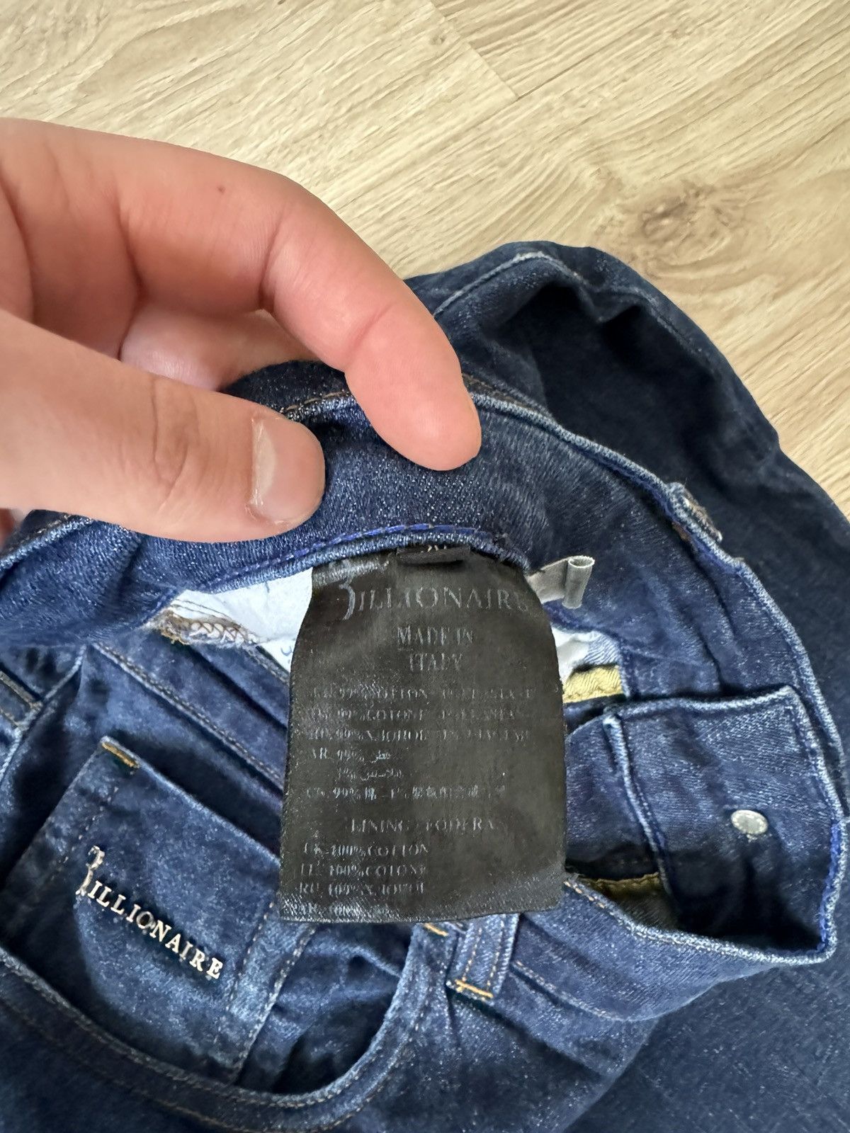 Billionaire Couture Billionaire Couture Blue Denim Jeans Made In Italy Size US 34 / EU 50 - 11 Thumbnail