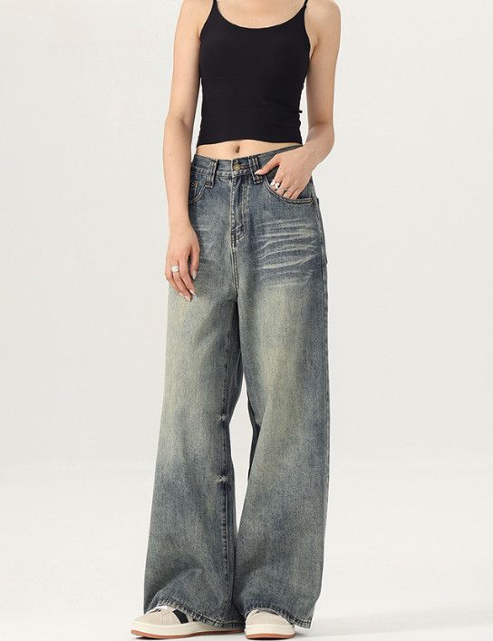 Japanese Brand American men's casual loose straight baggy vintage jeans Size US 32 / EU 48 - 3 Thumbnail