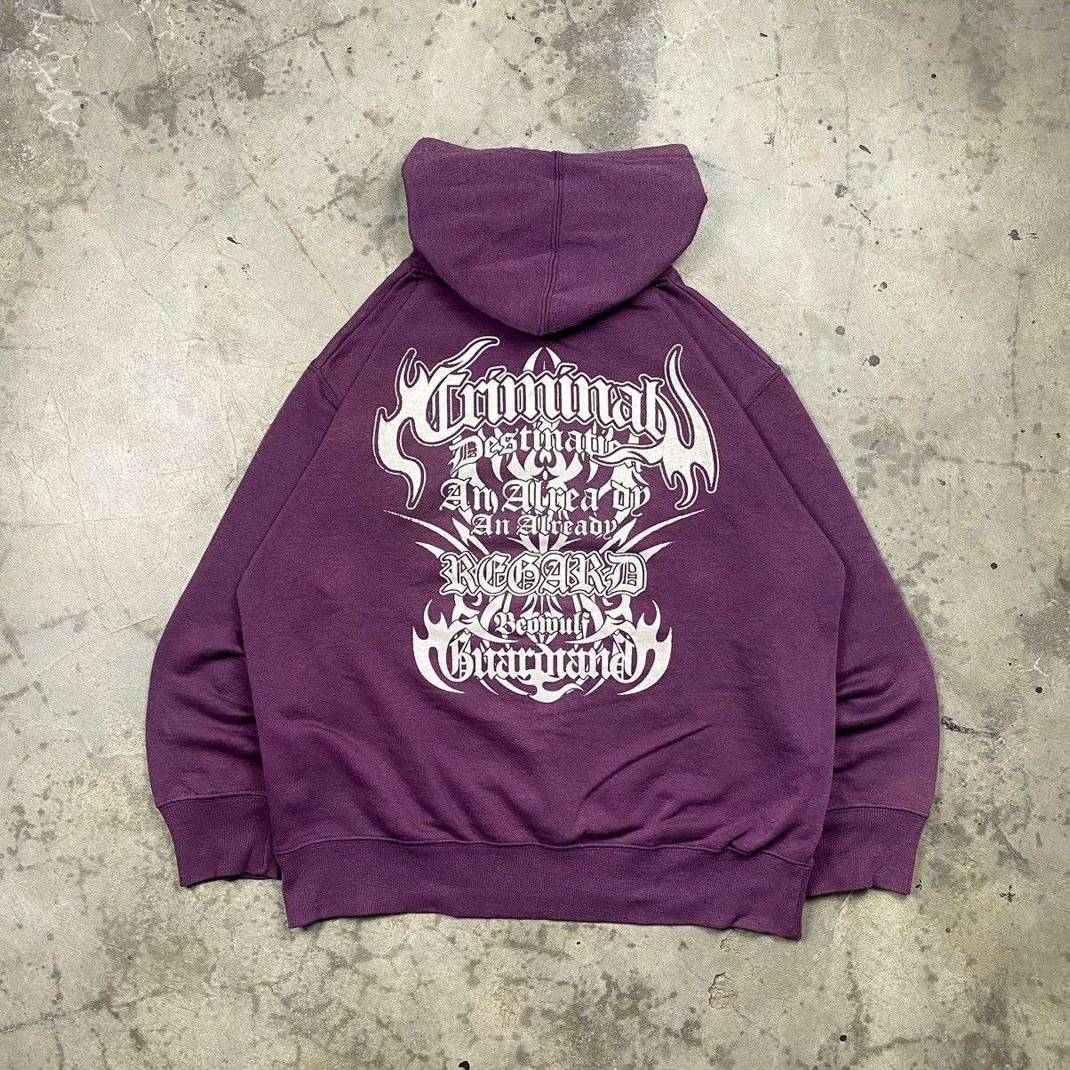 Affliction × If Six Was Nine × Le Grande Bleu (L.G.B.) Rare y2k Guardian Criminal Poem Boxy Pullover Size US L / EU 52-54 / 3 - 1 Thumbnail