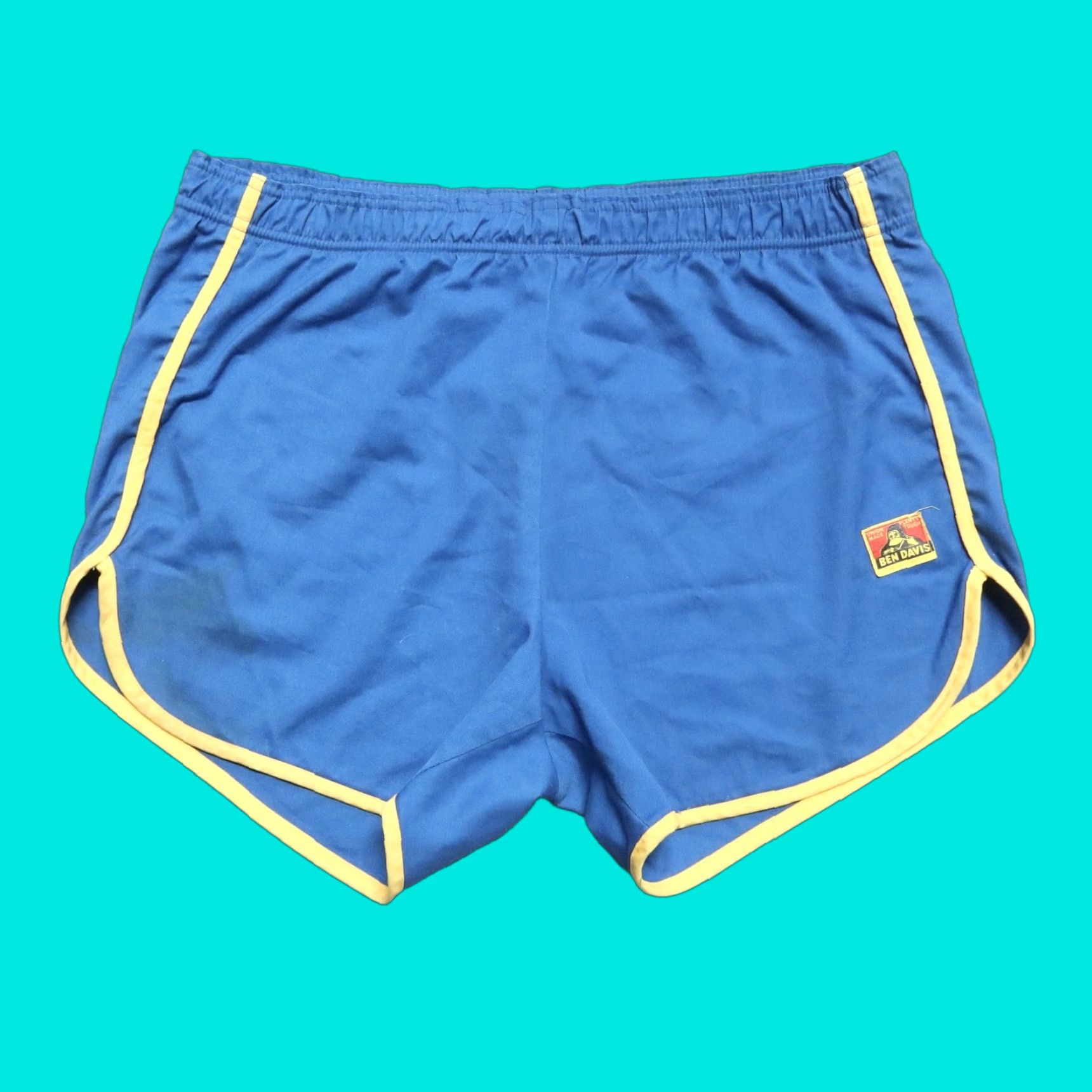 Ben Davis VINTAGE Ben Davis Shorts Denim Pants 34-36 Blue 60s Work Wear Union Made in USA Mens Shorts Size US 34 / EU 50 - 1 Thumbnail