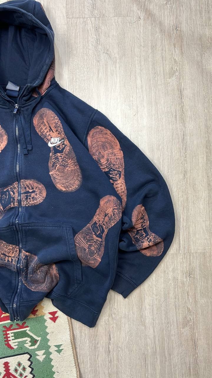 Japanese Brand × Nike Vintage Nike Custom Zip Up Hoodie Y2K Size US XL / EU 56 / 4 - 2 Thumbnail