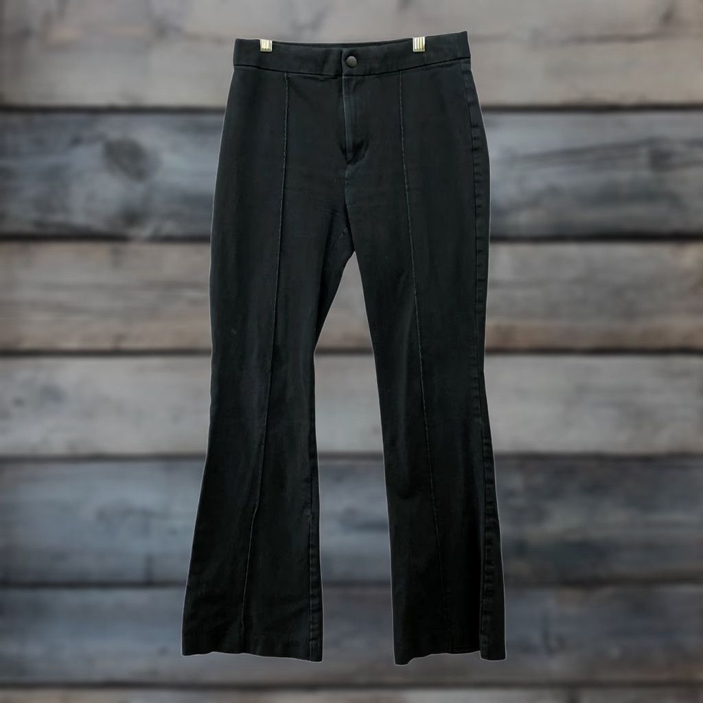 Gap Gap Pants Womens Size 6 Black Flared 29in Inseam Bi-Stretch Rise 10" Seamed Khakis Stretch Denim Slacks Casual Size 28" / US 6 / IT 42 - 1 Thumbnail